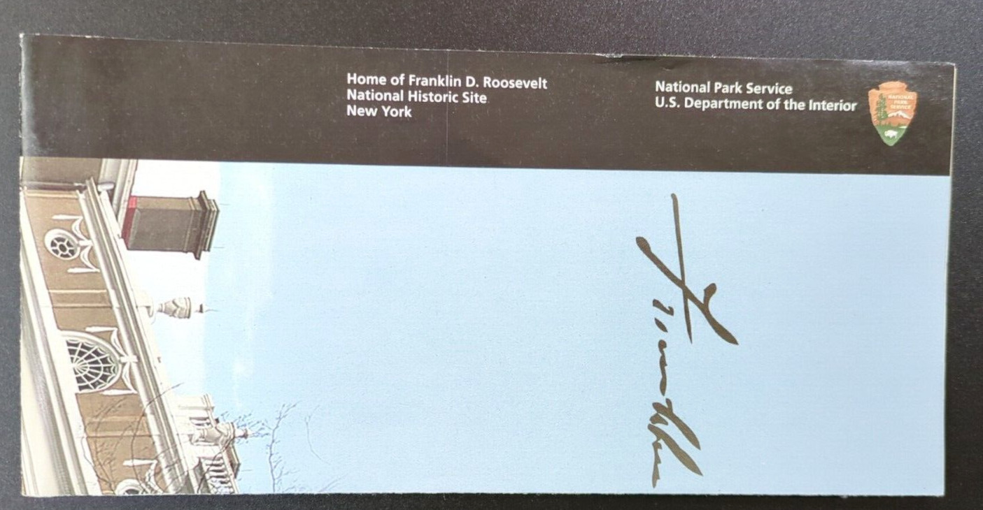 2015 Home of Franklin D. Roosevelt NY National Park Service Brochure Vtg