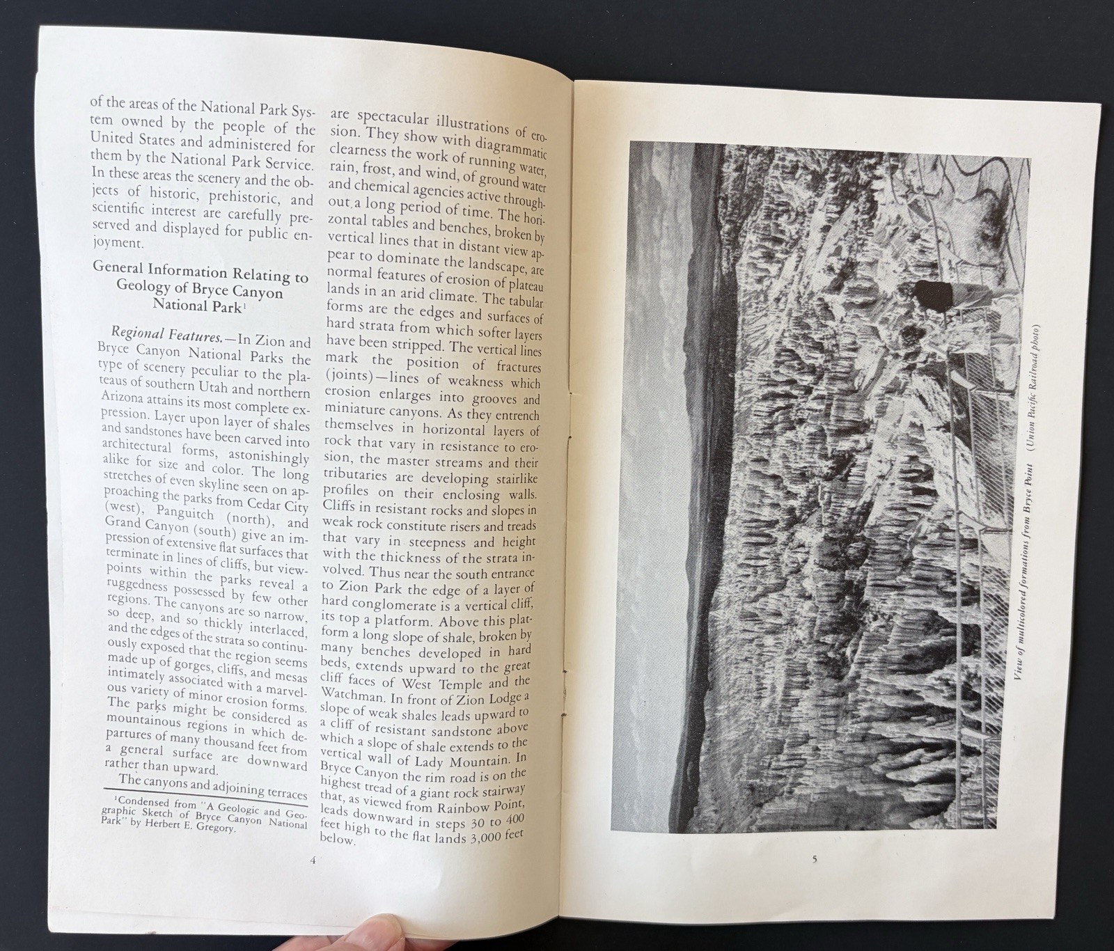 1948’s National park Brochures, Bryce, Craters of the Moon, Grand Canyon