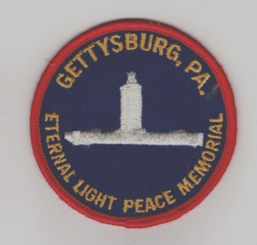 Gettysburg National Military Park Eternal Light Peace Memorial, Red Border Patch