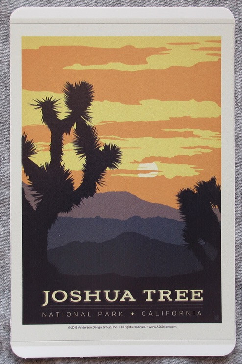 Joshua Tree National Park Rectangular Vinyl Sticker New