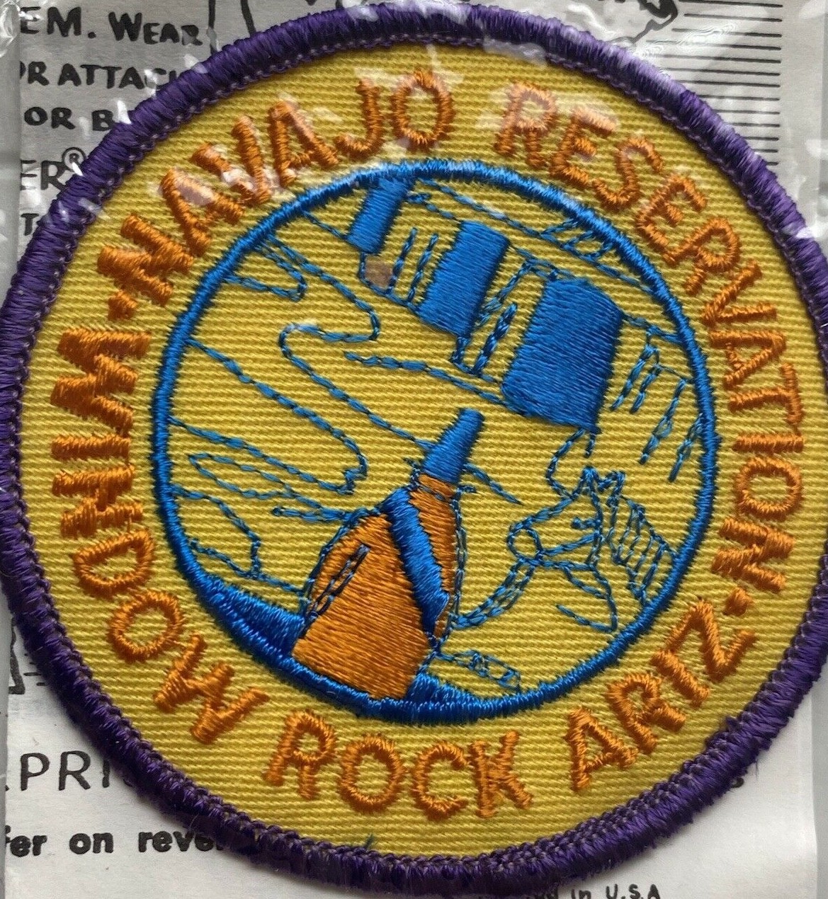 NIP Navajo Reservation Window Rock Arizona AZ Round Trailblazer Emblem Patch