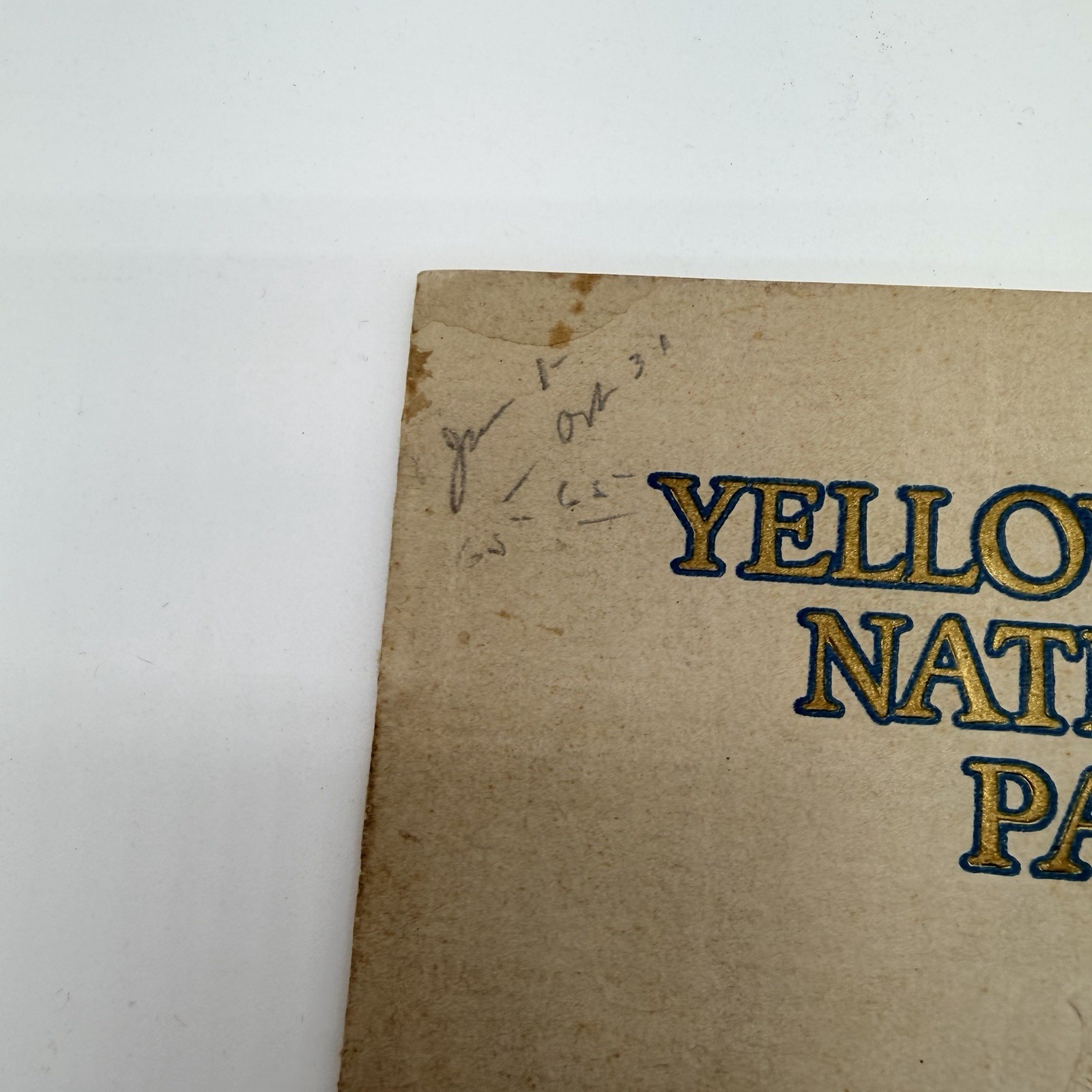 1927 Booklet Yellowstone National Park Union Pacific Railroad The Overland Route
