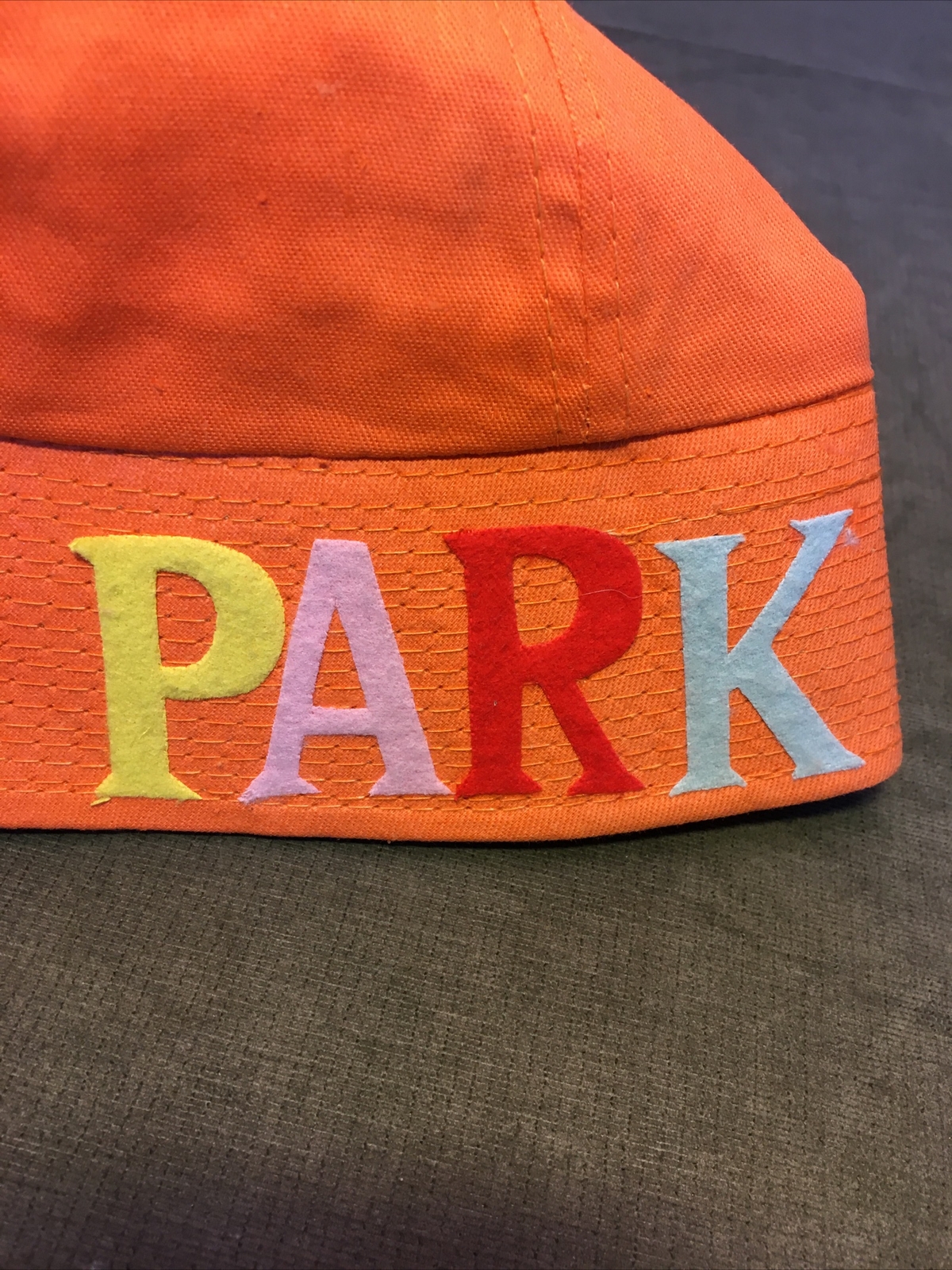Vintage Yellowstone State Park Souvenir Felt Letters Hat Cap Old Faithful