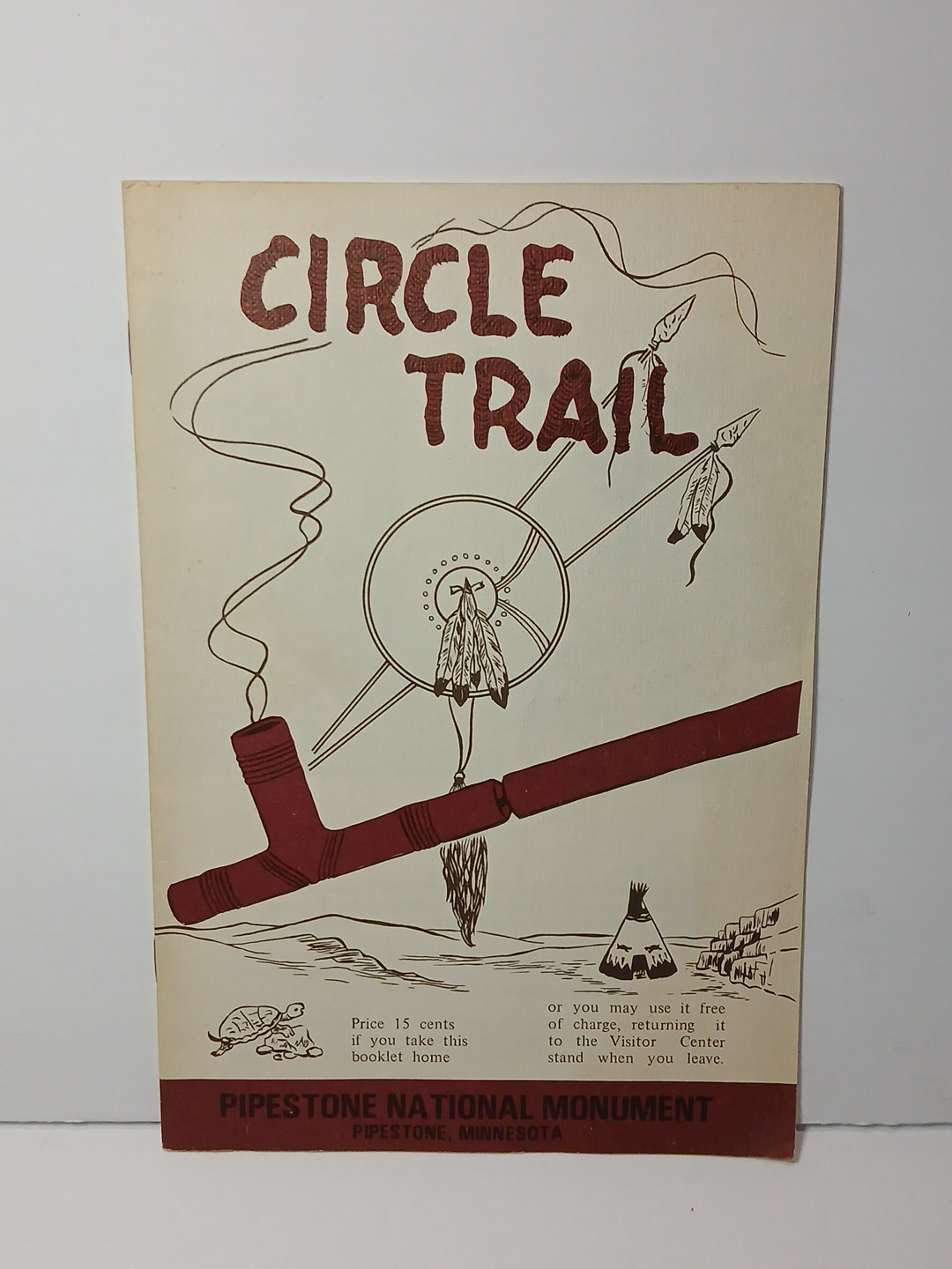 Circle Trail Pipestone National Monument, Minnesota Tourist Leaflet 1956 MN