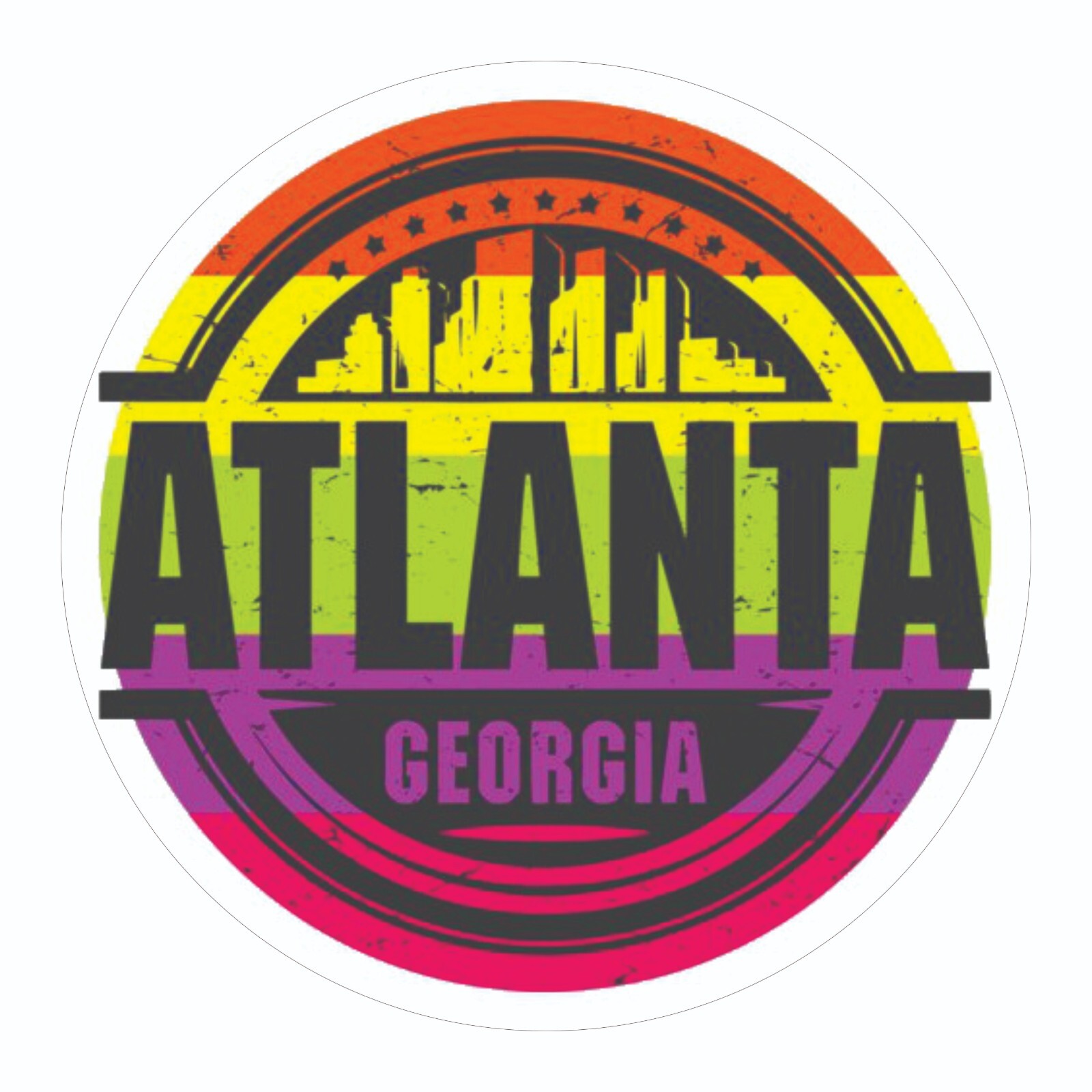 Atlanta Georgia Sticker Decal Bumper Sticker