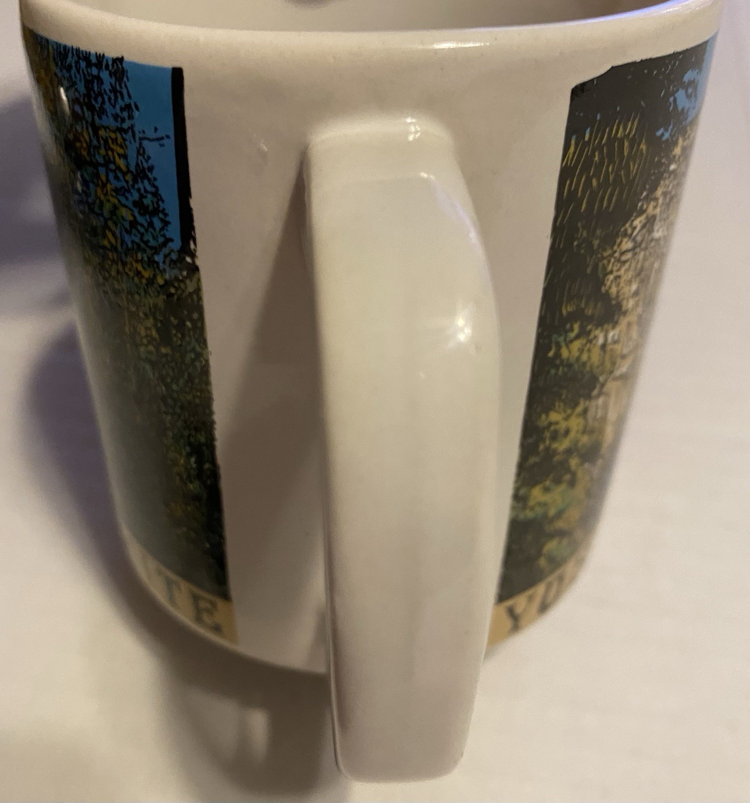 VTG Yosemite National Park California Waterfall Coffee Tea Cup Ceramic Mug 8oz