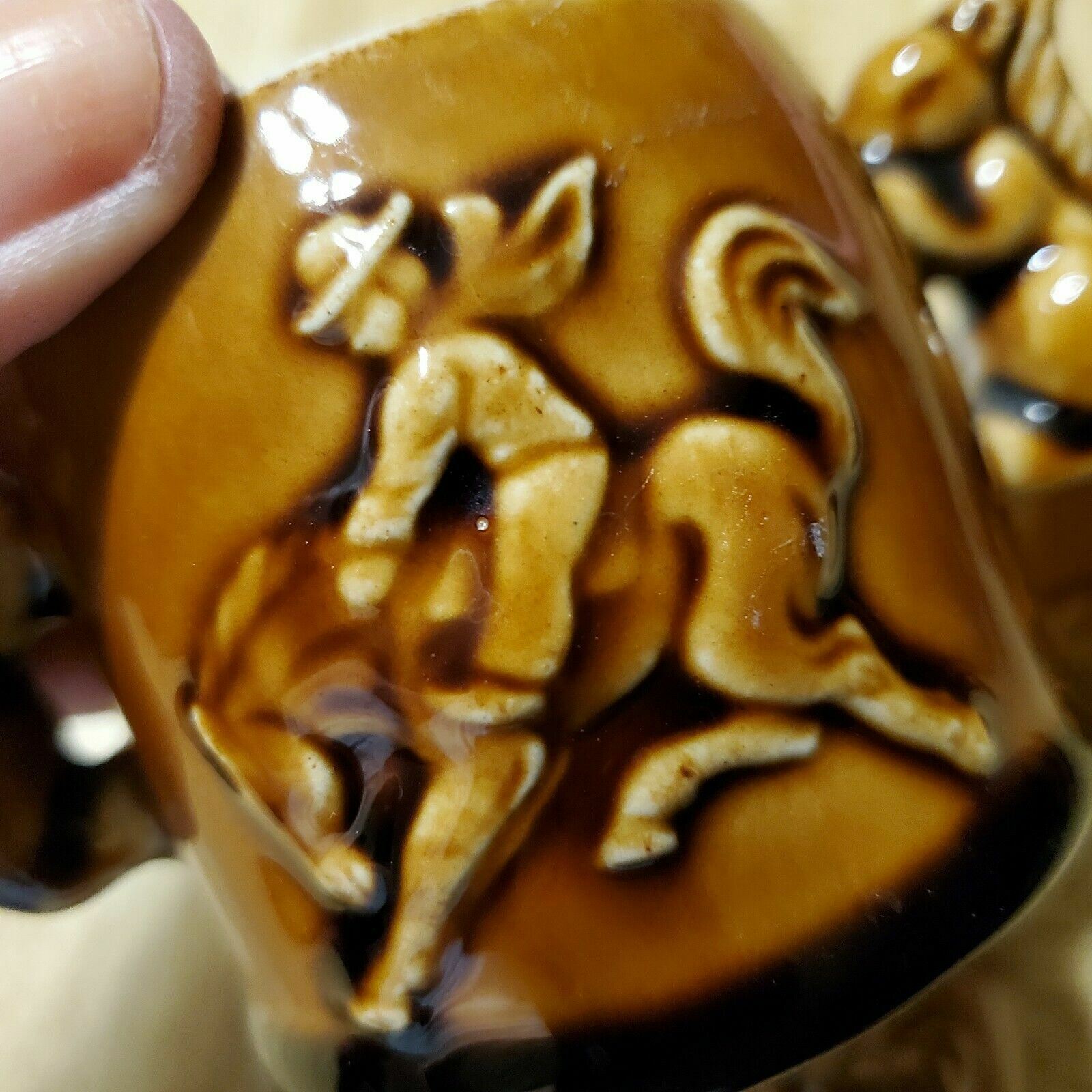 MT RUSHMORE South Dakota Ceramic NATIONAL Park Creamer Sugar Tourism Vintage