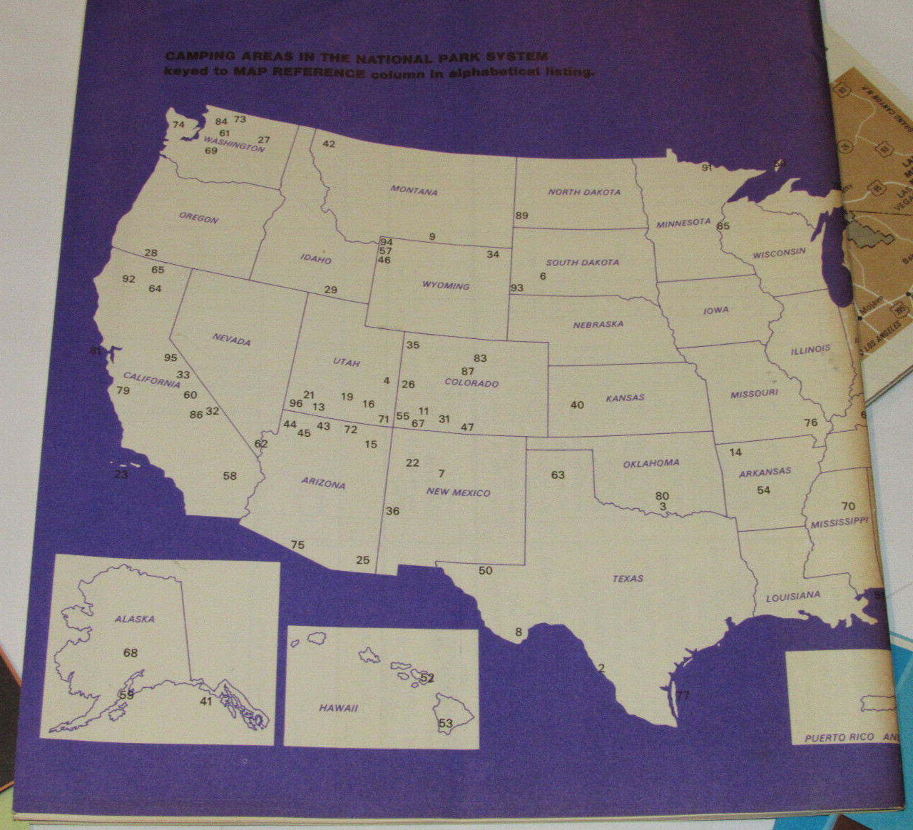 3 1975 NATIONAL PARK ENTRANCE PERMITS! GRAND CANYON/SEQUOIA/PETRIFIED FOREST+MAP