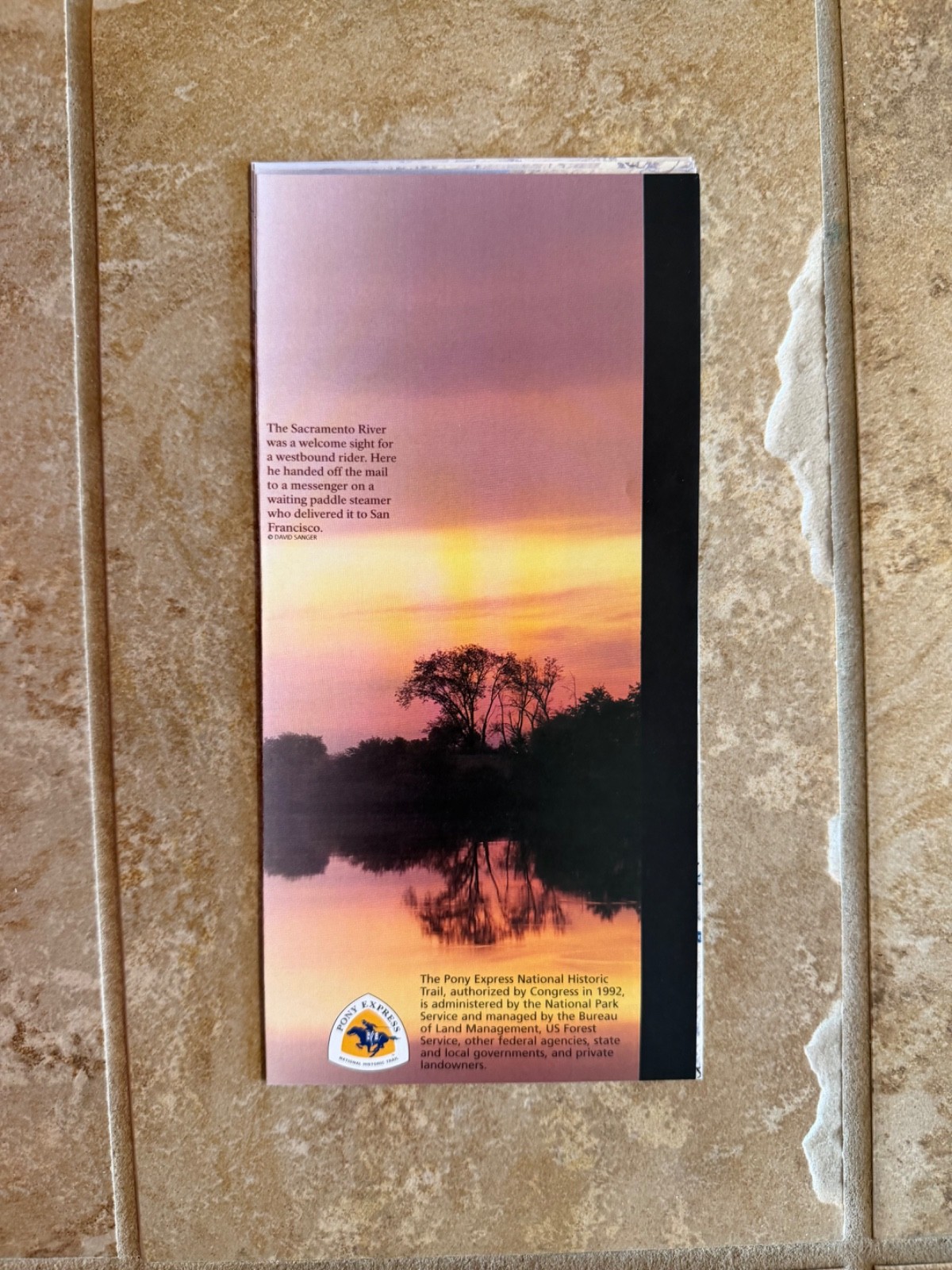 National Park Unigrid Map Pony Express National Historic Trail 2015