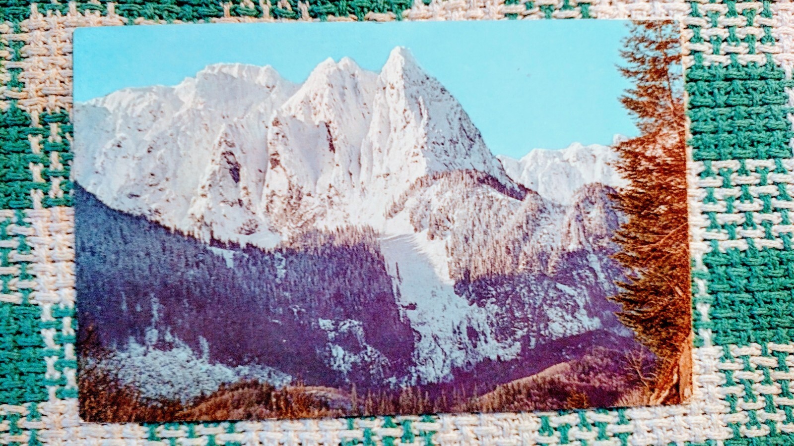 VINTAGE POST CARD MOUNT INDEX STEVENS PASS HIGHWAY WASHINGTON