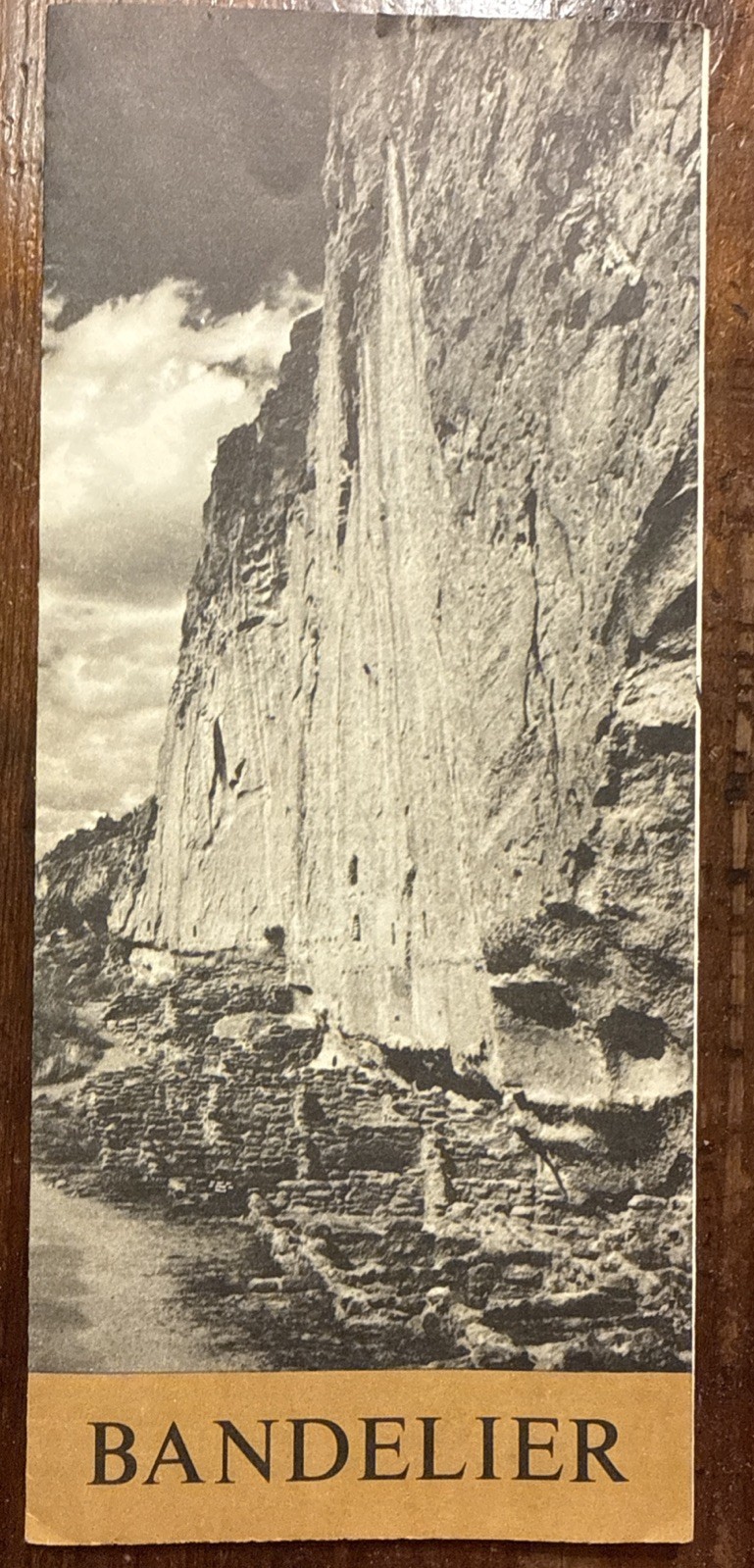 1975 Bandelier National Monument Park Brochure Map NPS New Mexico