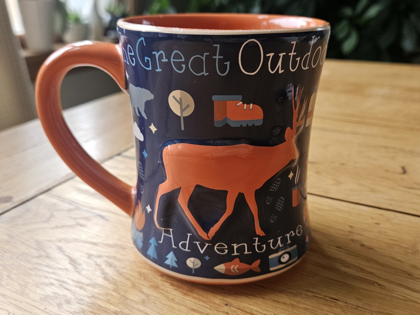 Minnesota Voyageur National Park Souvenir Ceramic Coffee Mug Orange