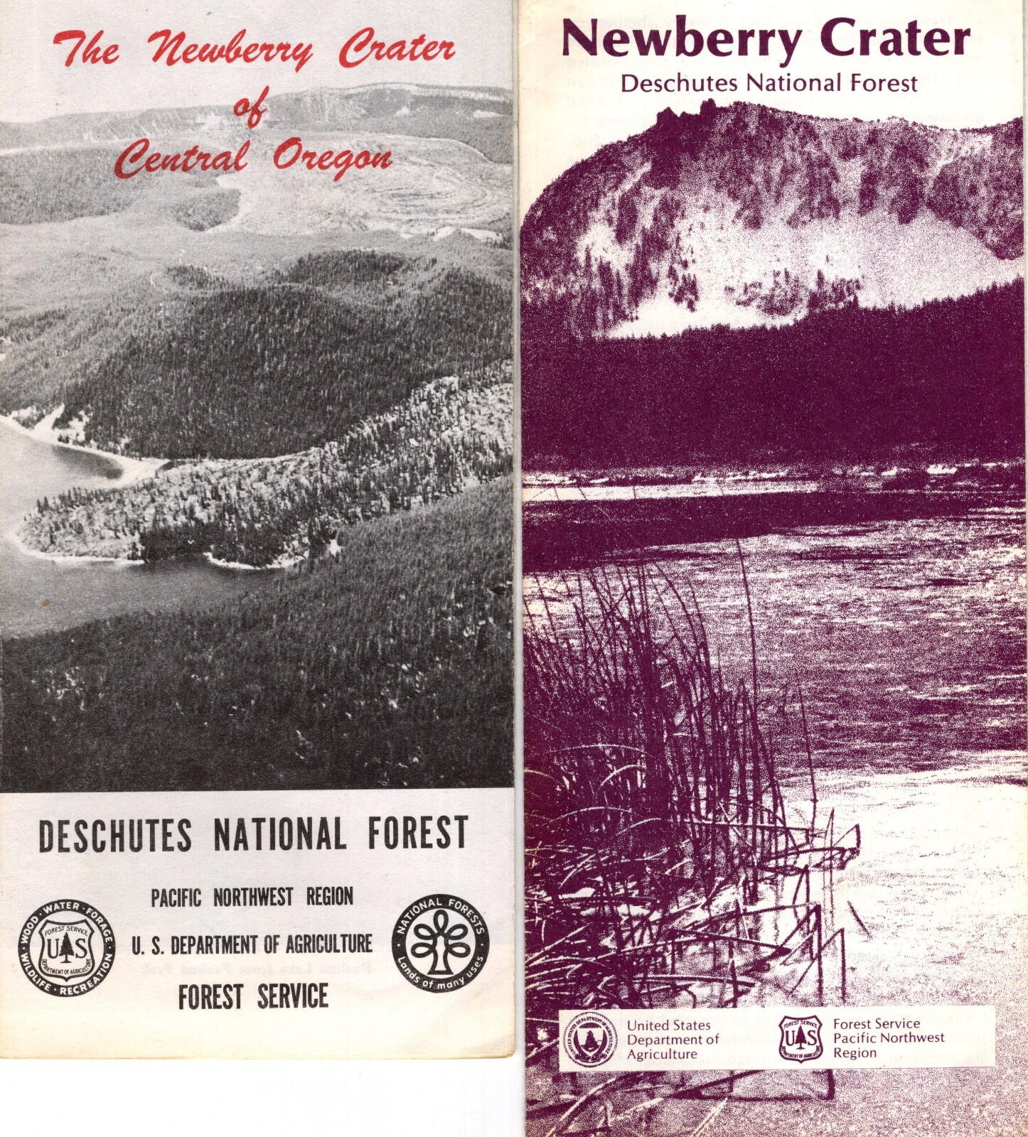 2 Newberry Crater, Deschutes National Forest, Oregon Tourist Guides ’70s, ’80&