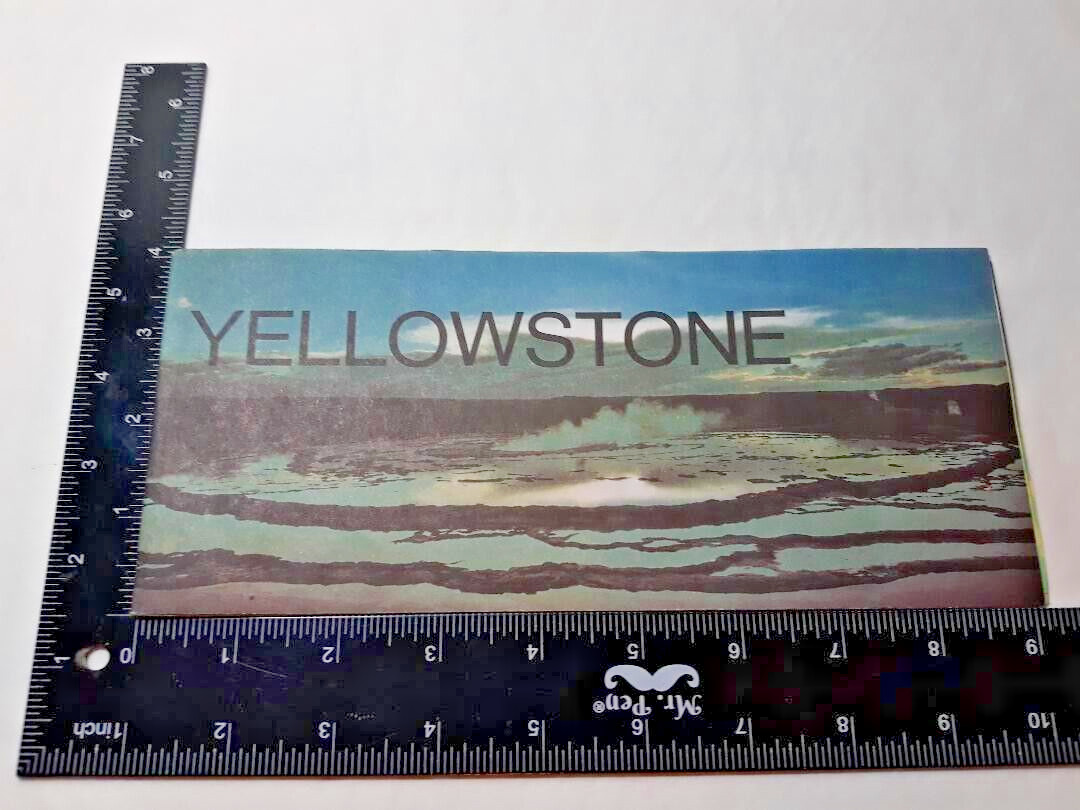 Vintage 1978 Yellowstone National Park Map Brochure