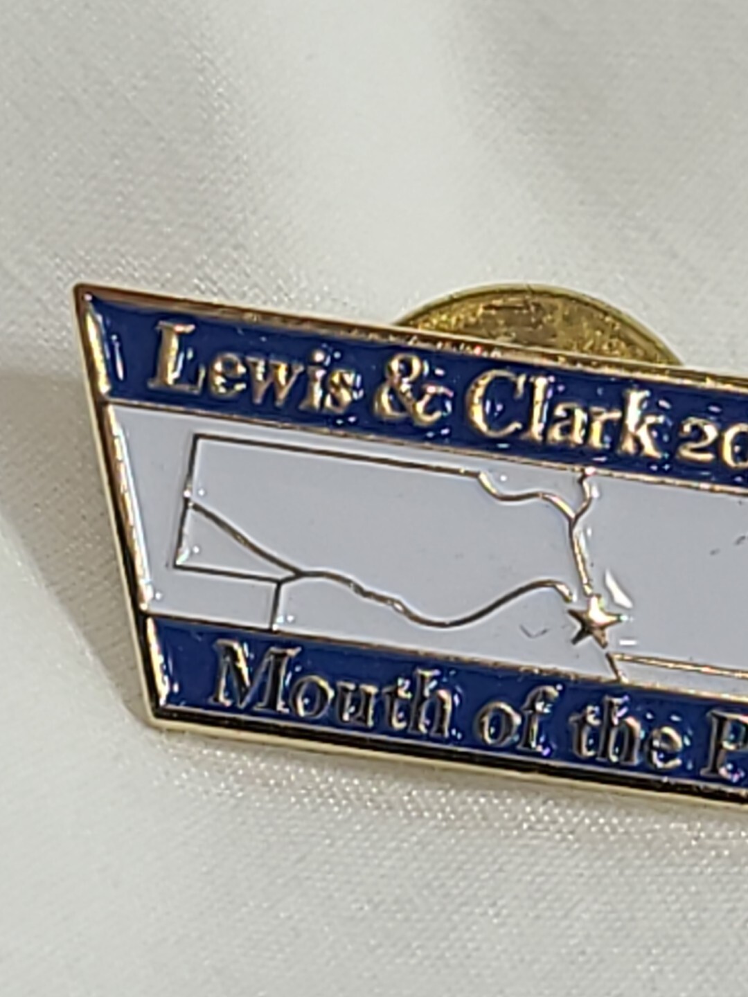 Lewis & Clark National Historic Trail Lapel Pin ‘Mouth of the Platte’ 2004 Star