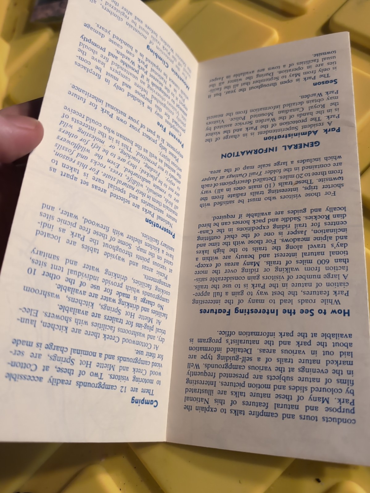 1964 Jasper National Park Vintage Brochure – Alberta Canada
