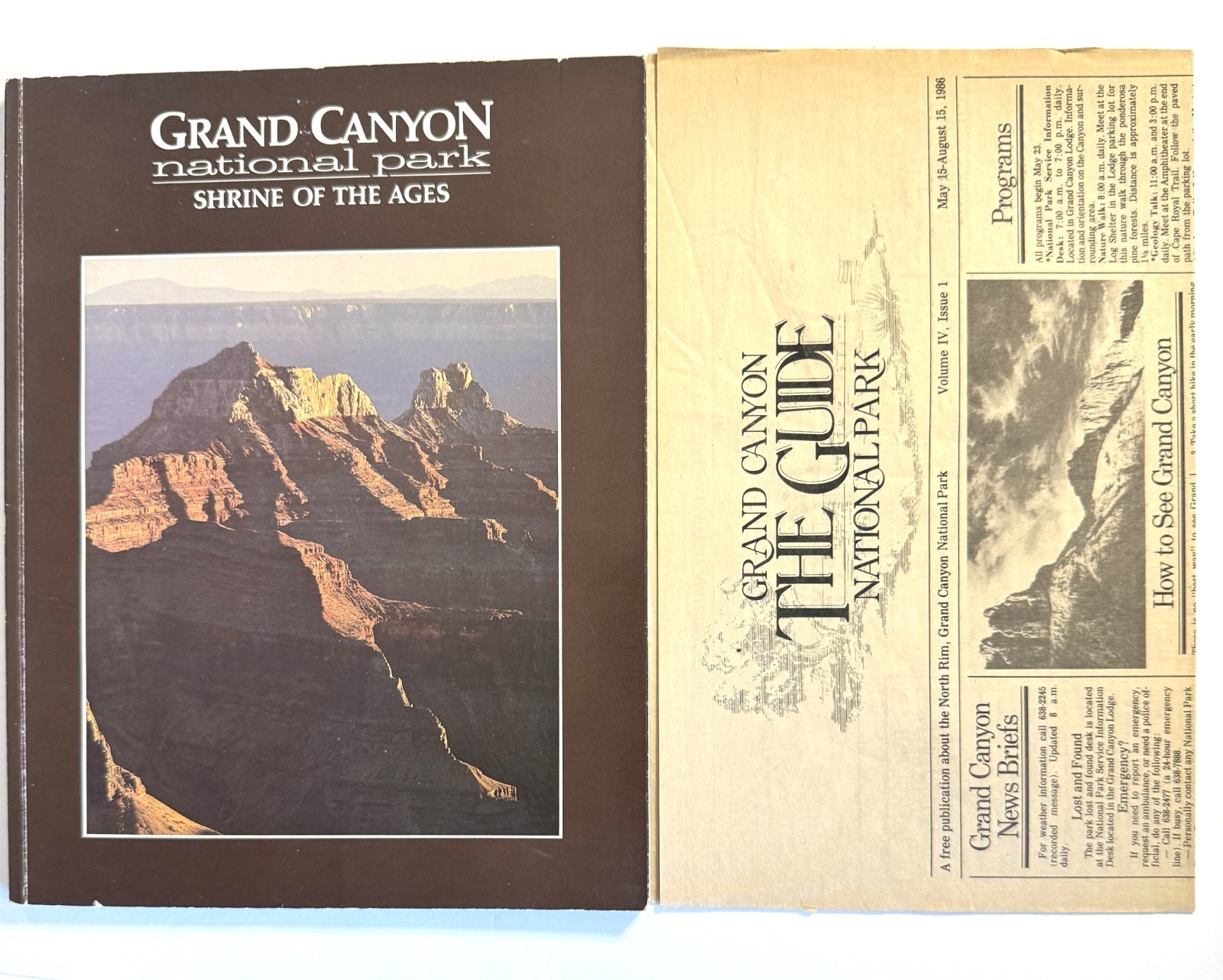 Collection of 10 Vintage National Park Travel Guides and Booklets