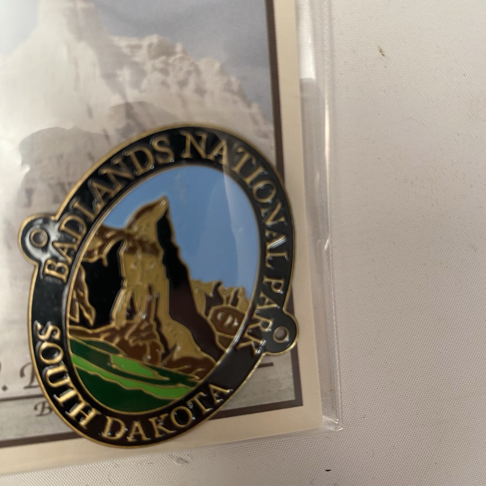 Badlands National Park Collector Ed South Dakota Hiking Walking Staff Medallion