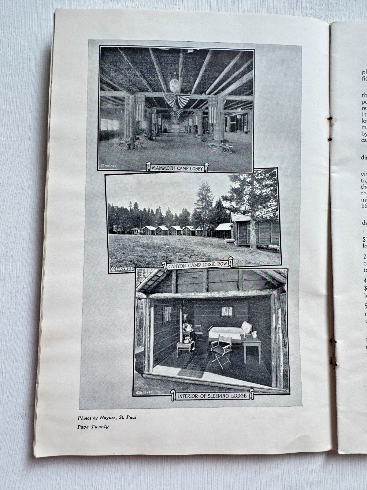 1920’s Yellowstone National Park Travel Guide by Northern Pacific Railroad