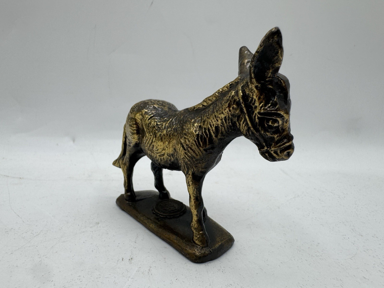 Badlands National Park South Dakota Lot Of 2 Brass Figurines Donkey+Buffalo