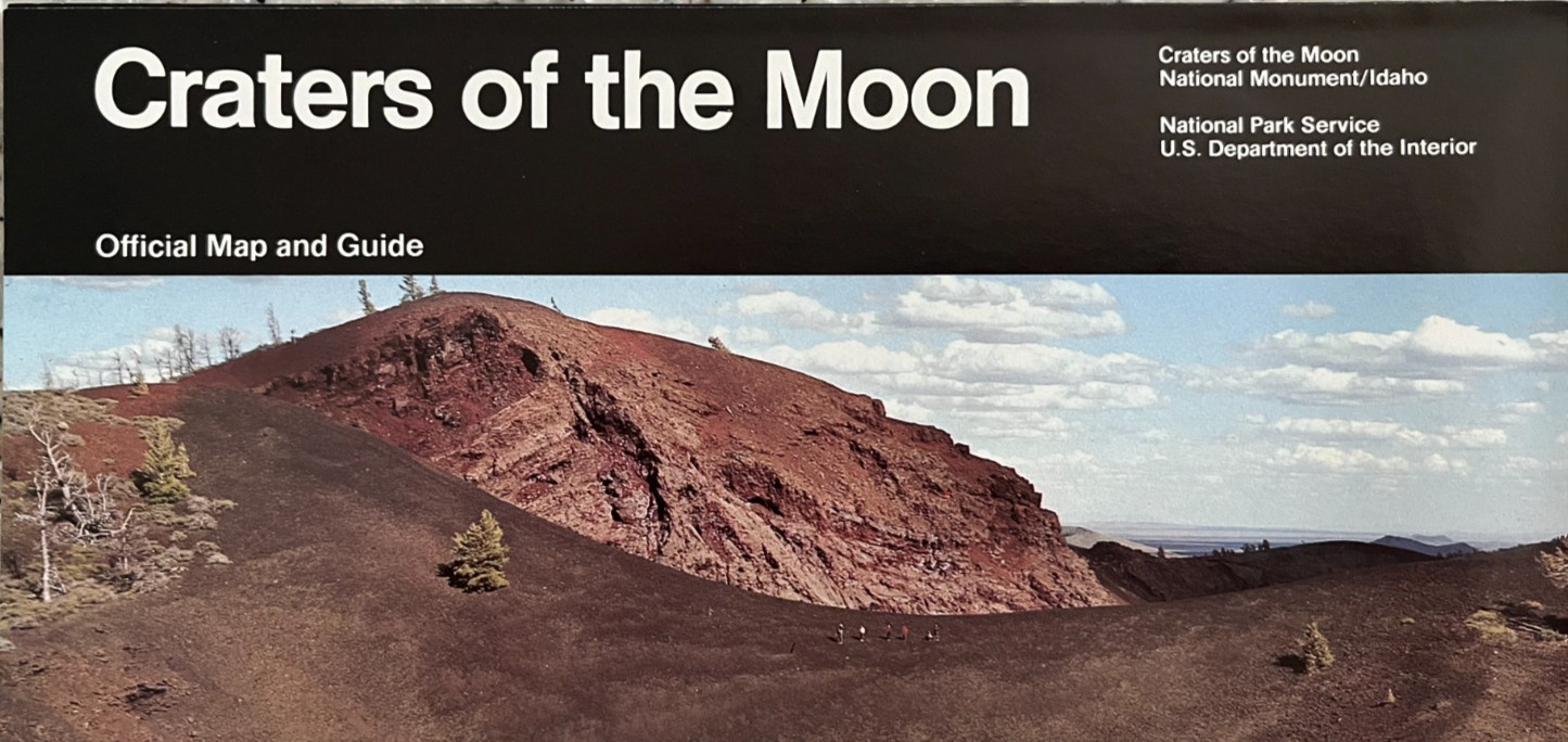 Vintage 1997 CRATERS of the MOON – ID NATIONAL PARK SERVICE UNIGRID BROCHURE/MAP