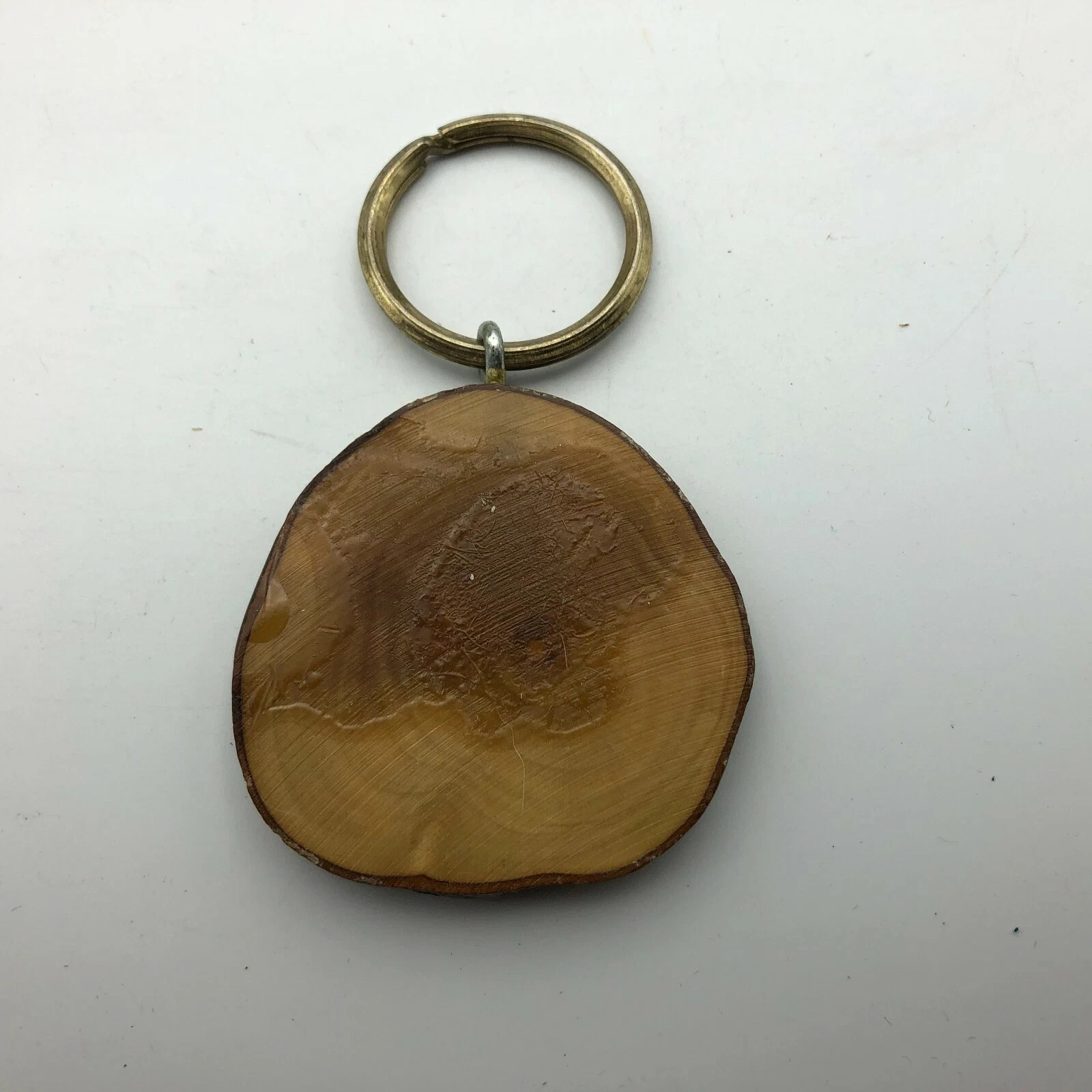 Yellowstone Fob Old Faithful Keychain Keyring Geyser Lacquered Branch Vintage