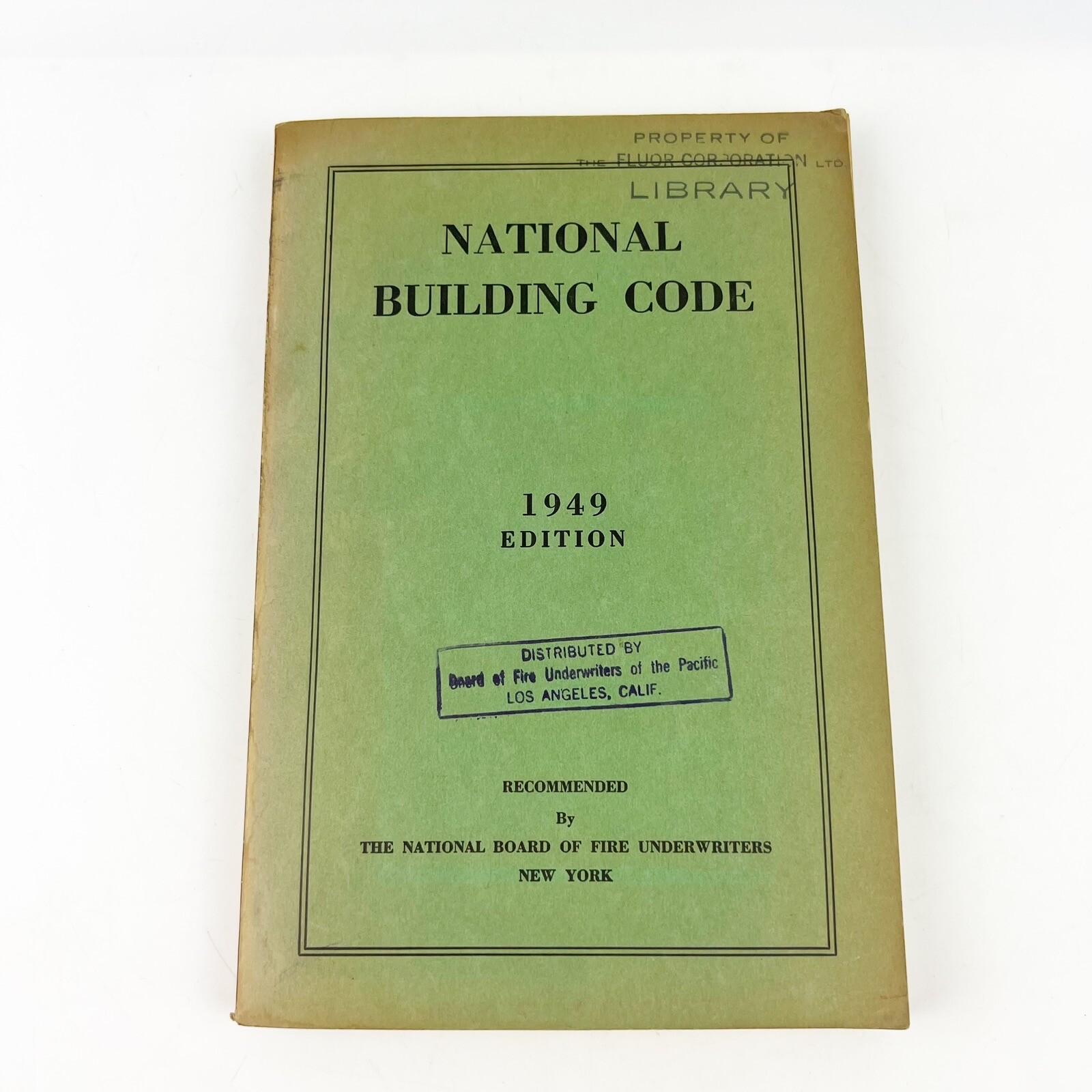National Building Code 1949 Booklet National Board of Fire Underwriters New York