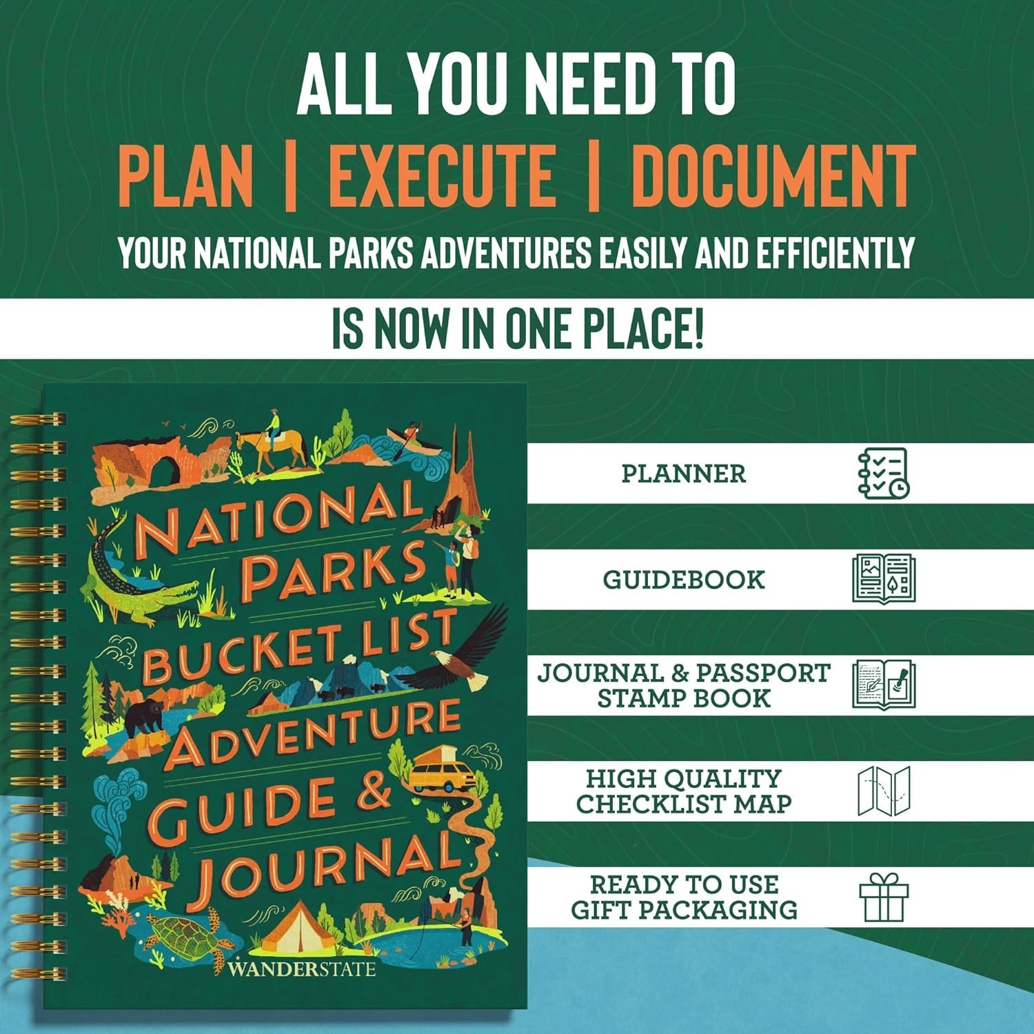 National Parks Bucket List Planner & Journal