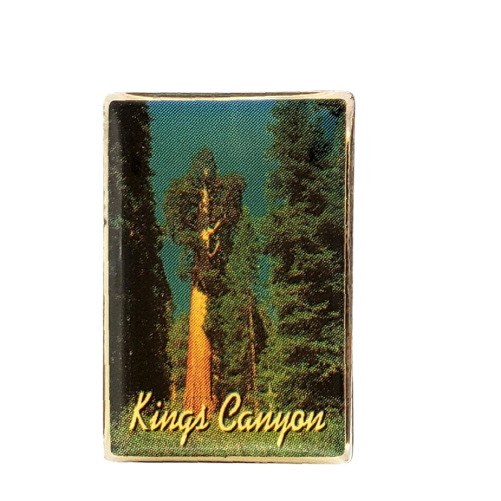 Vintage Kings Canyon National Park General Grant Tree Sequoia Souvenir Lapel Pin