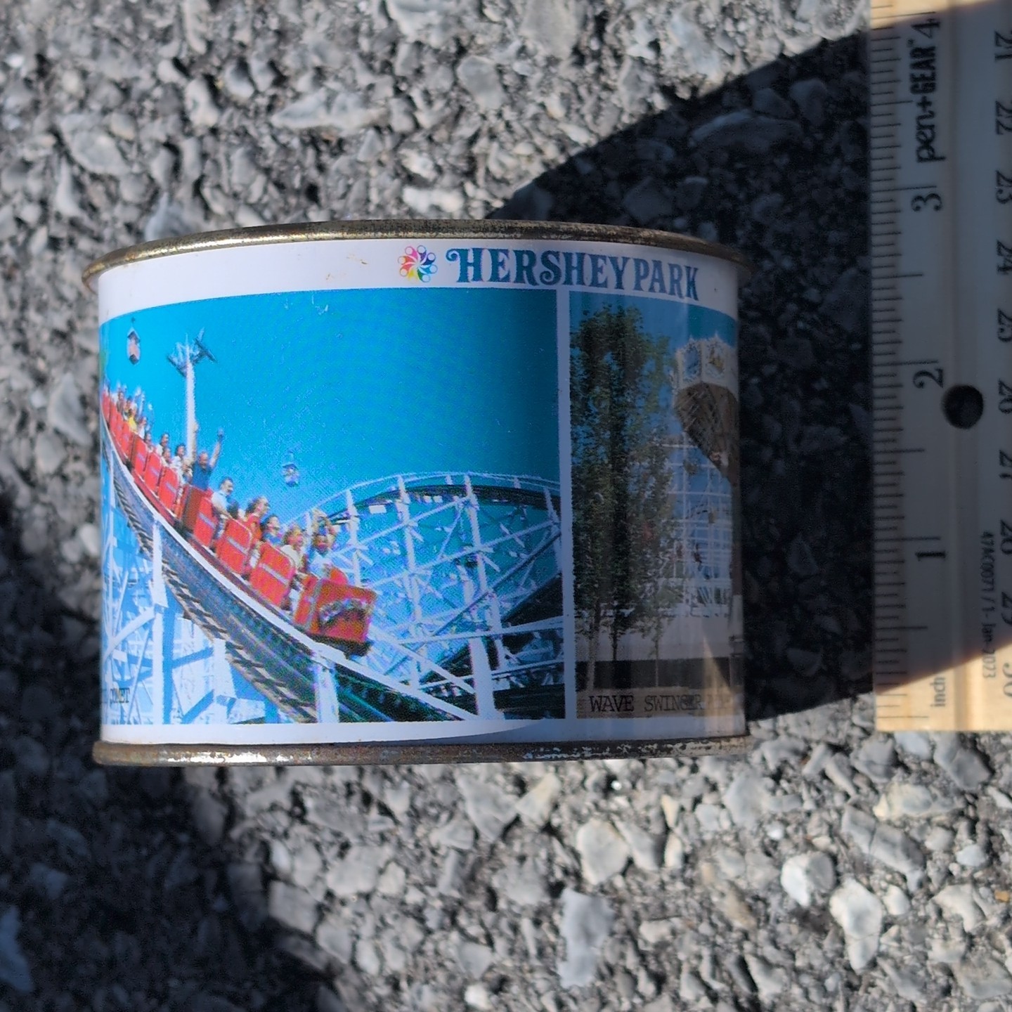 Vintage Hersheypark HERSHEY PA Comet SooperDooperLooper Tin Metal Souvenir Cup