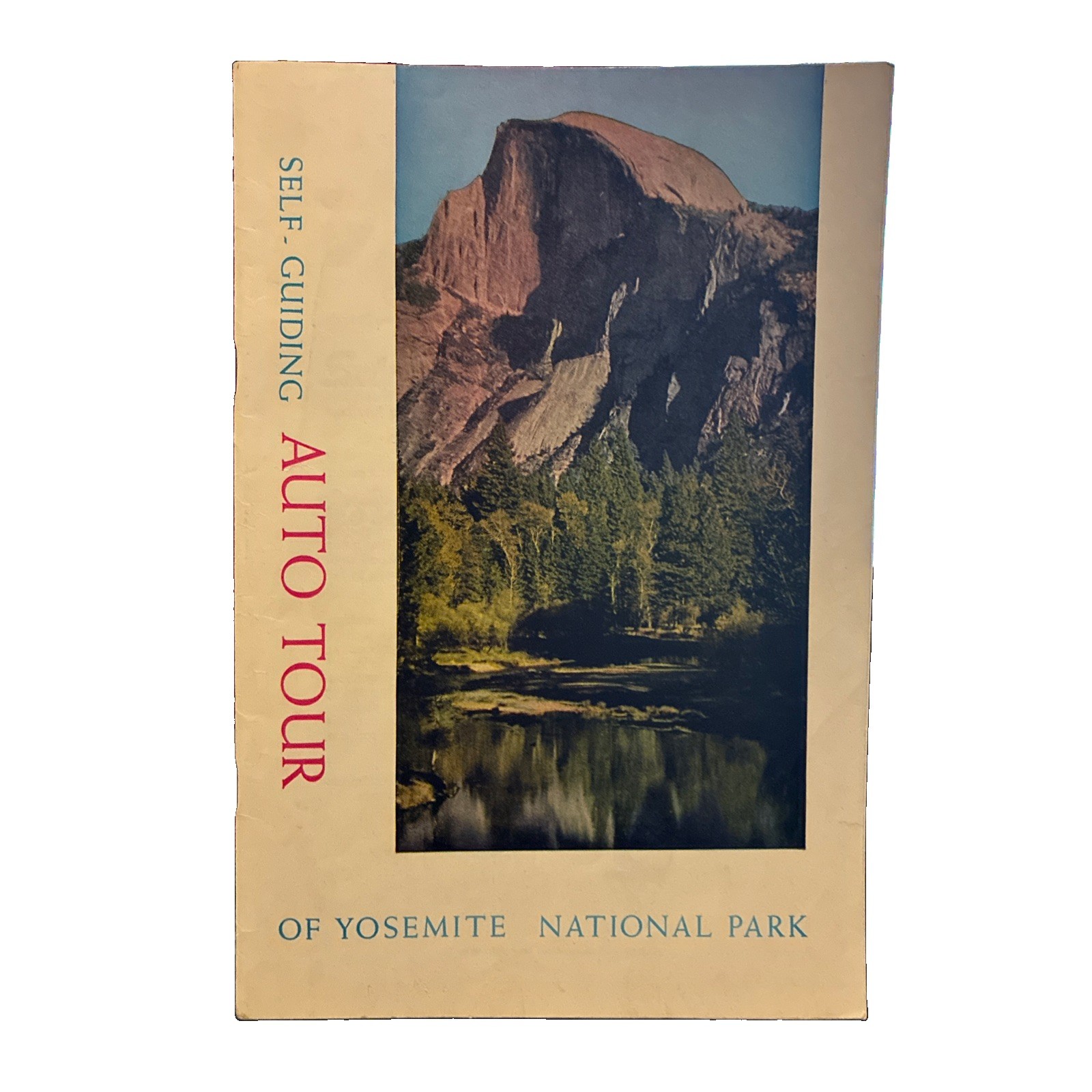 1956 Self-Guiding Auto Tour of Yosemite National Park Guide Map Booklet 7E