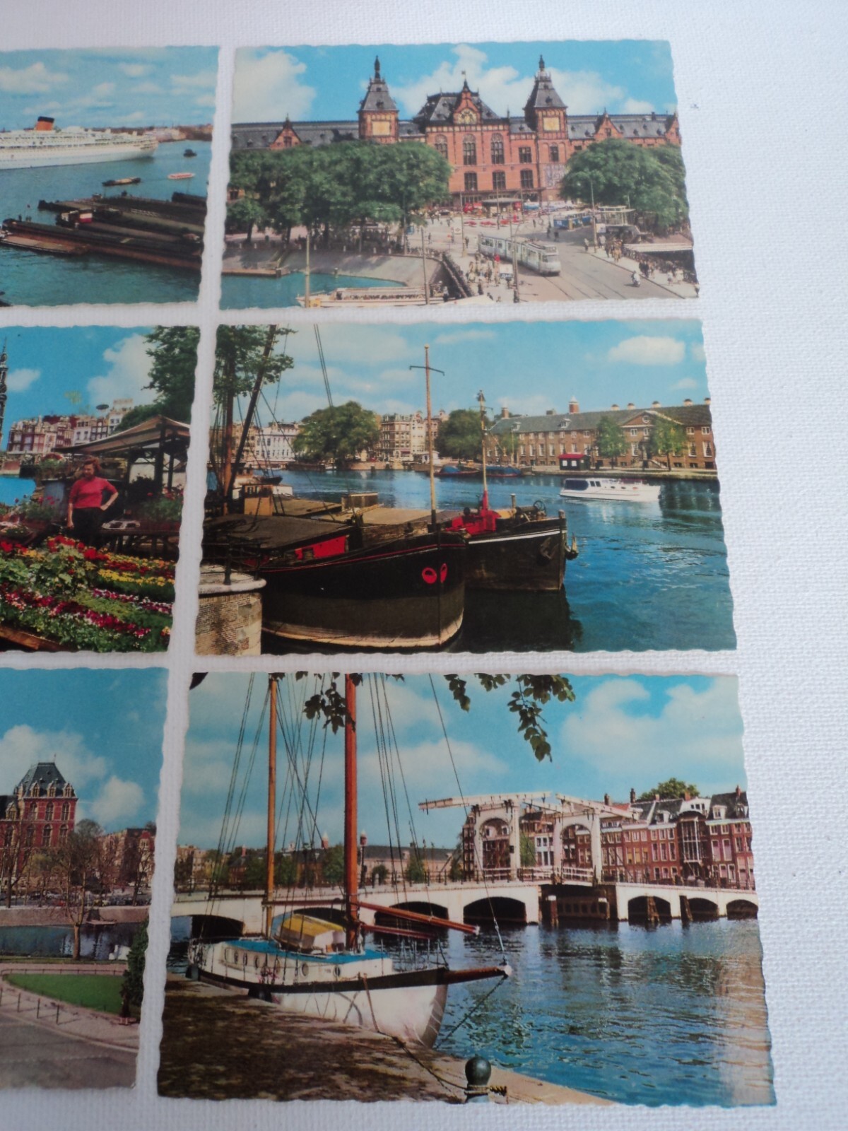 Vintage Mini Souvenir Cards AMSTERDAM colored vintage pictures 10 cards