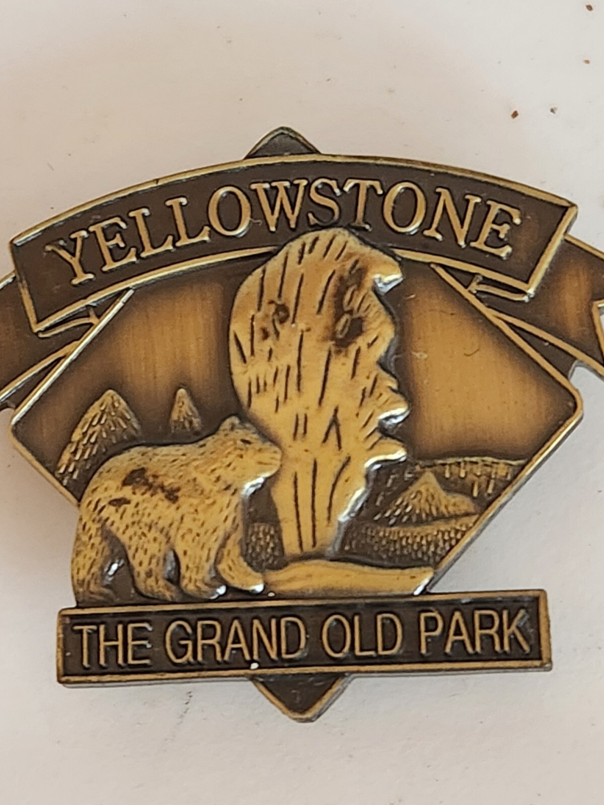Yellowstone National Park The Grand Old Park Old Faithful Bear Magnet