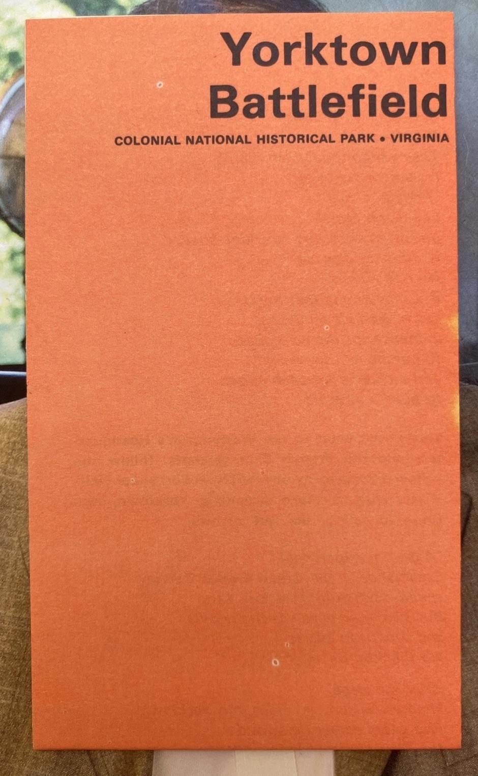 NPS Yorktown Battlefield National Park Guide 1974 Brochure