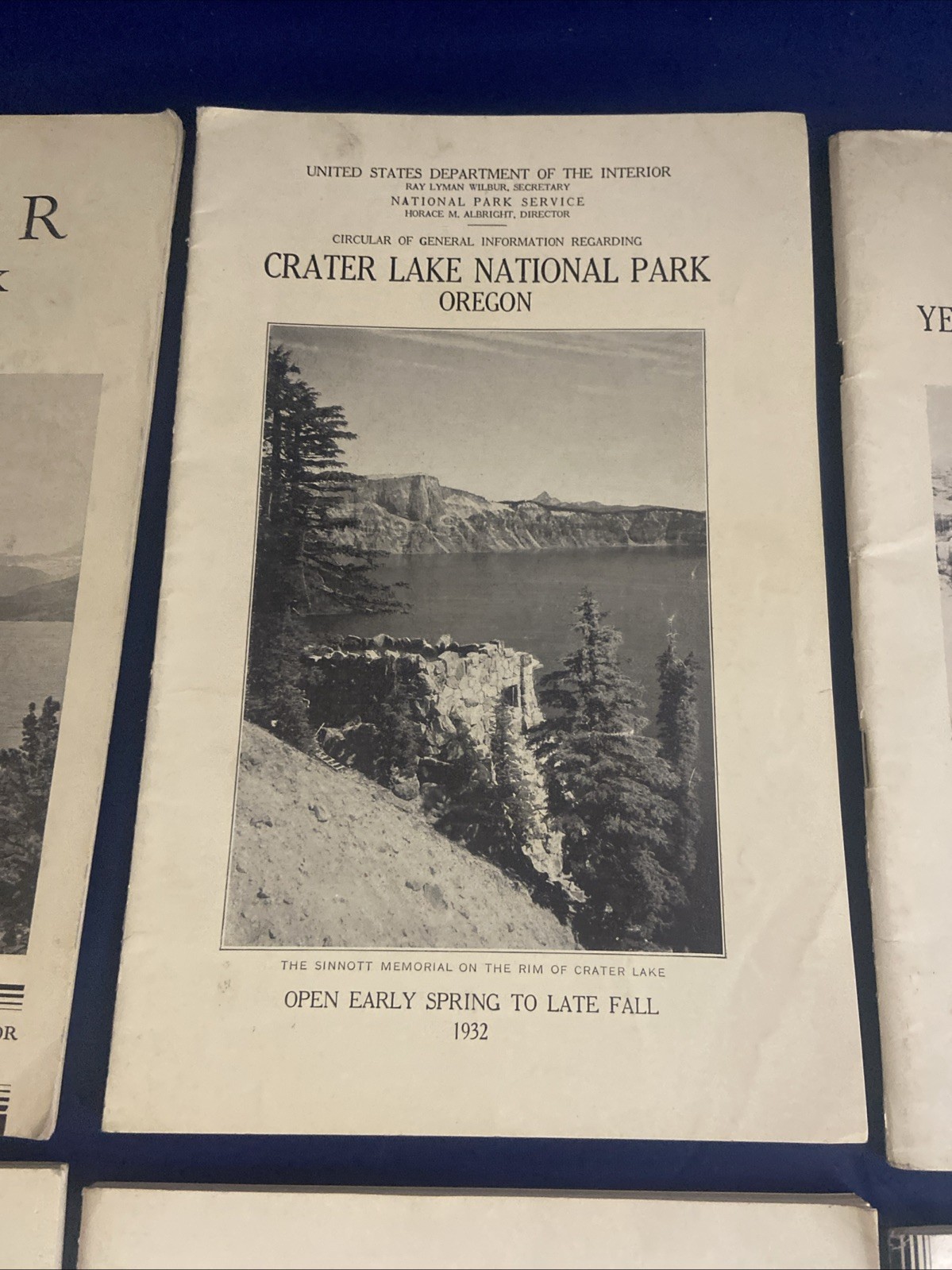 Lot of 6 NATIONAL PARK Guide Books from 1932 & 1933 – VG+ Yosemite Glacier +