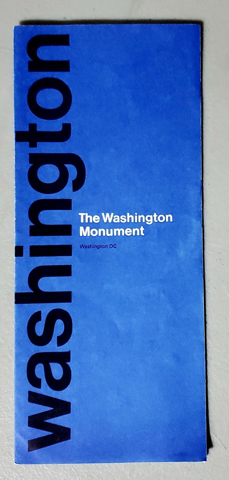 Vintage 1974 National Park Service Washington Monument Brochure Rare Park Servic