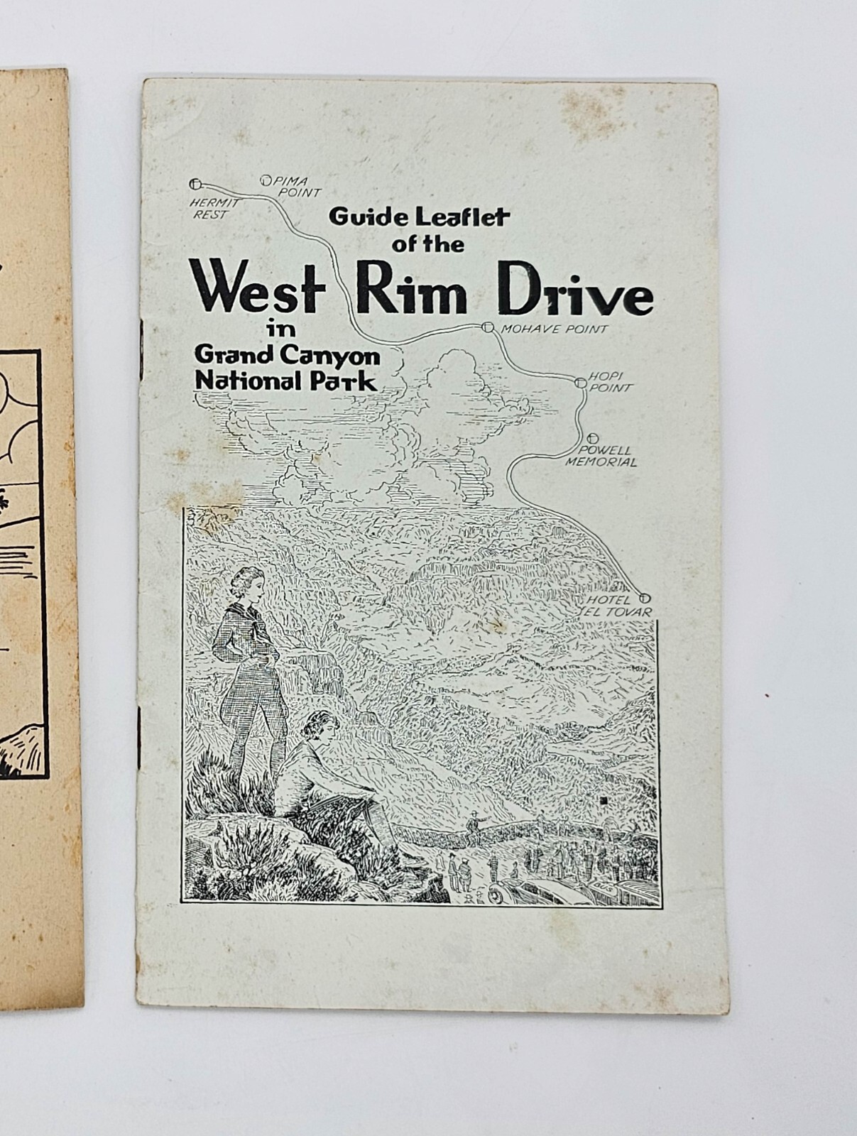 Grand Canyon 3 Booklets 1930s Golly What a Gully; West Rim Drive, Historic Photo