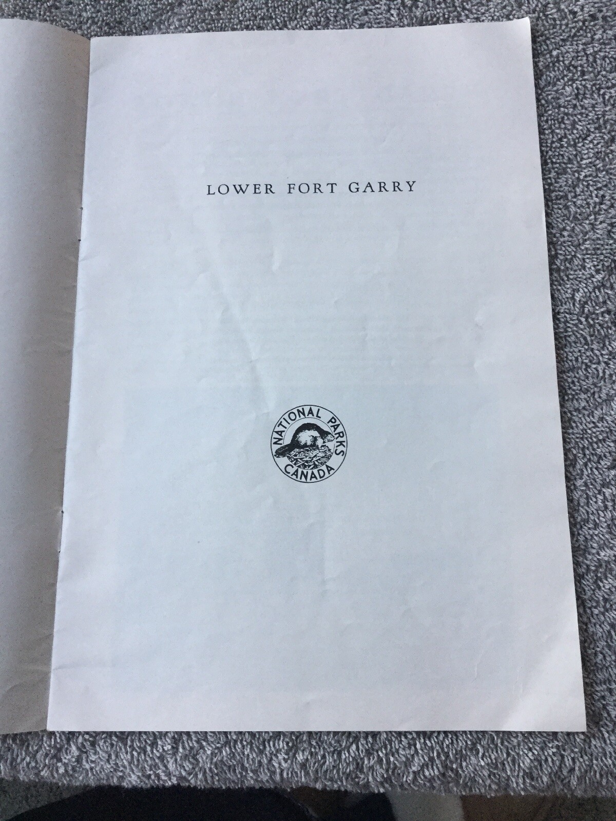 1967 Lower Fort Garry National Historic Park Booklet Canada