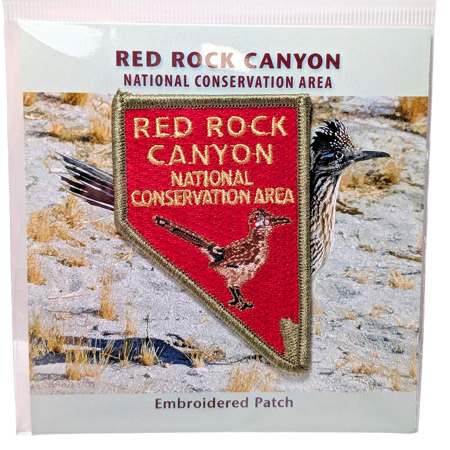Red Rock Canyon Las Vegas Nevada State Road Runner Embroidered Patch Souvenir