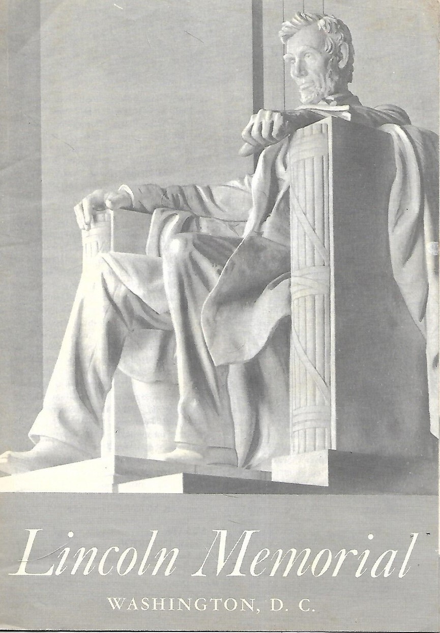 Official 1951 National Park Service LINCOLN MEMORIAL Pamphlet Washington D.C.