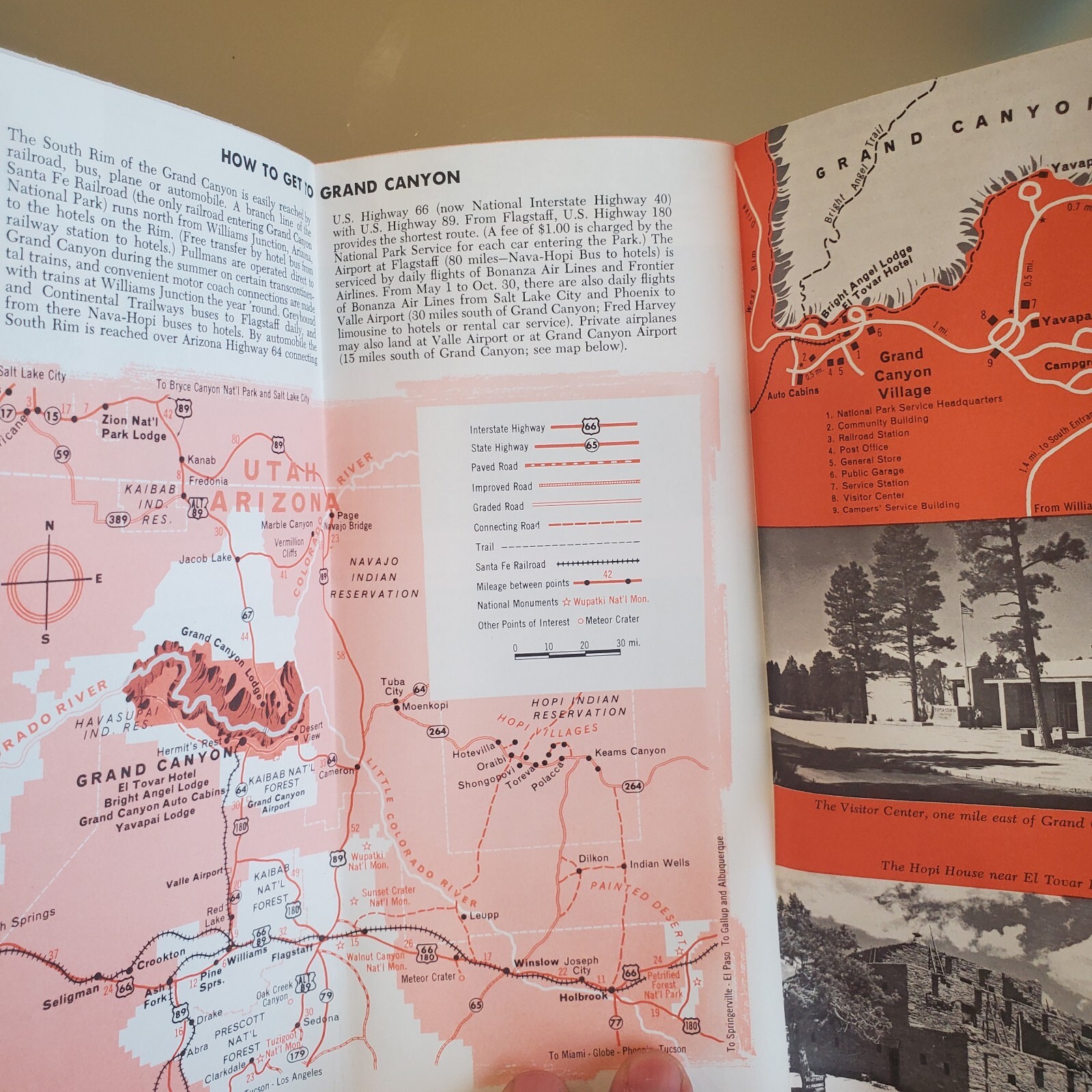 Grand Canyon National Park Arizona 1960s Lot Department of Interior Brochure