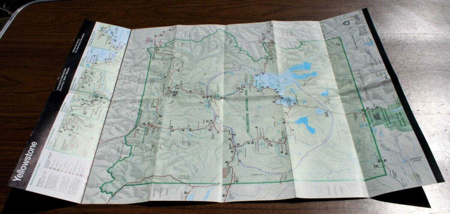 Yellowstone National Park 125th Anniversary 1872-1997 Official Map and Guide
