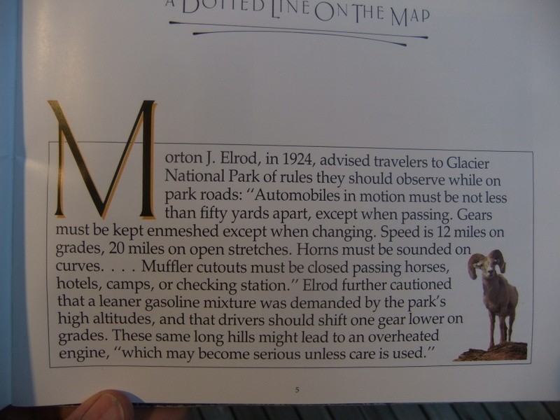The Story of The Highway Across Glacier National Park Going-To-The Sun 1984 Book