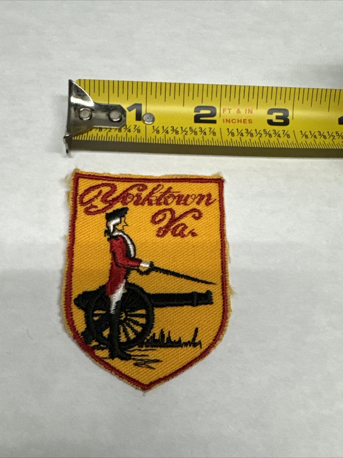 Yorktown Battlefield Colonial National Historical Park Orange Embroidered Patch