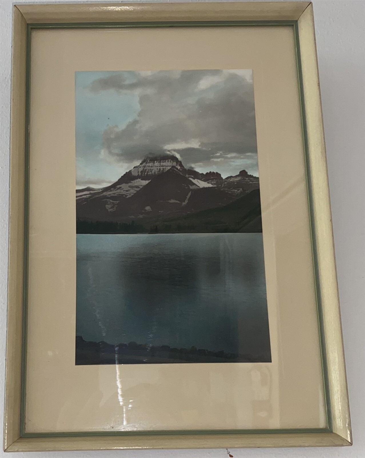 3 Vintage 1940’s-50’s framed Photographs Glacier National Park & Waterton Lakes