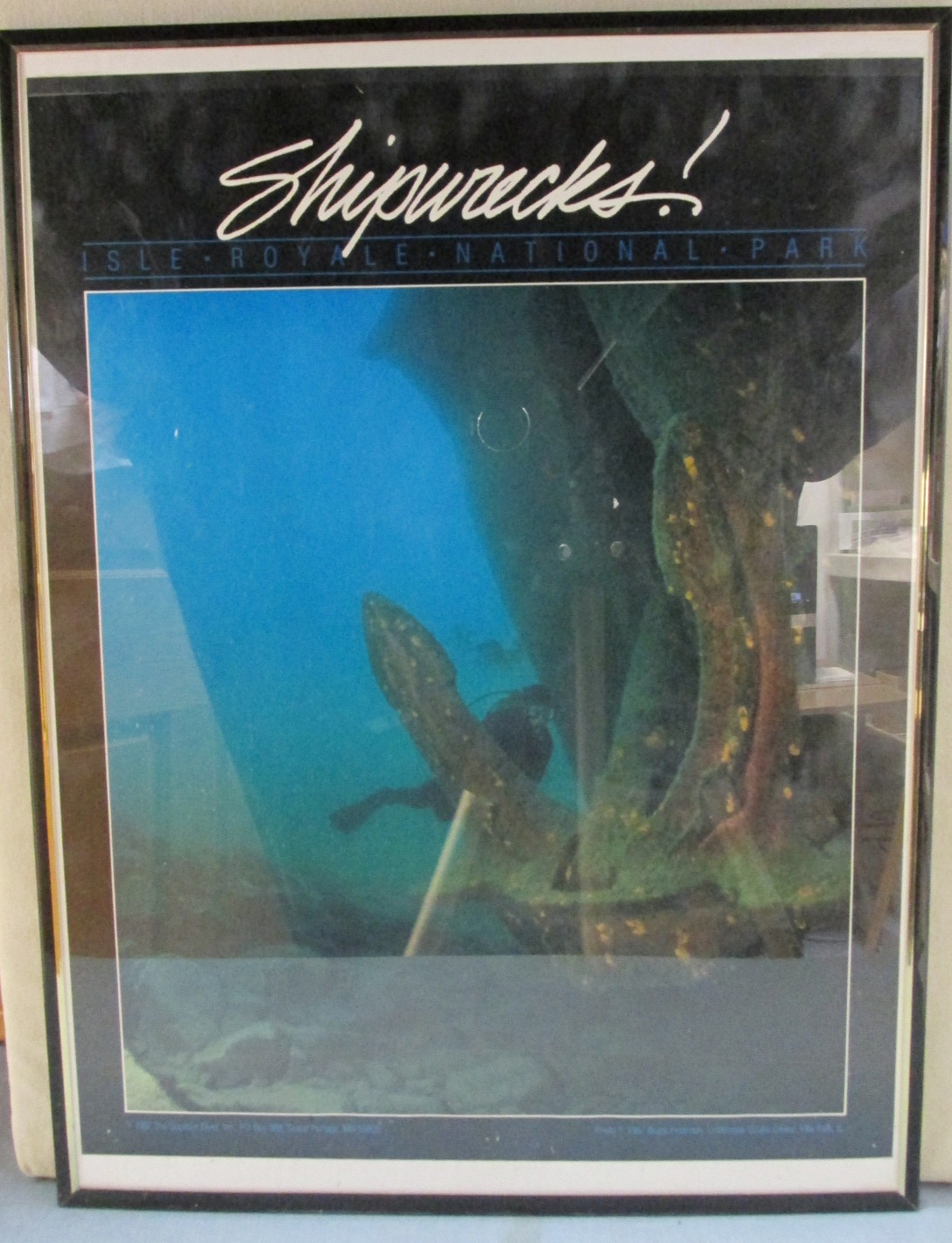 Isle Royale National Park Framed Poster & Coffee Cup Mug Lot 2 Minnesota MN 1987