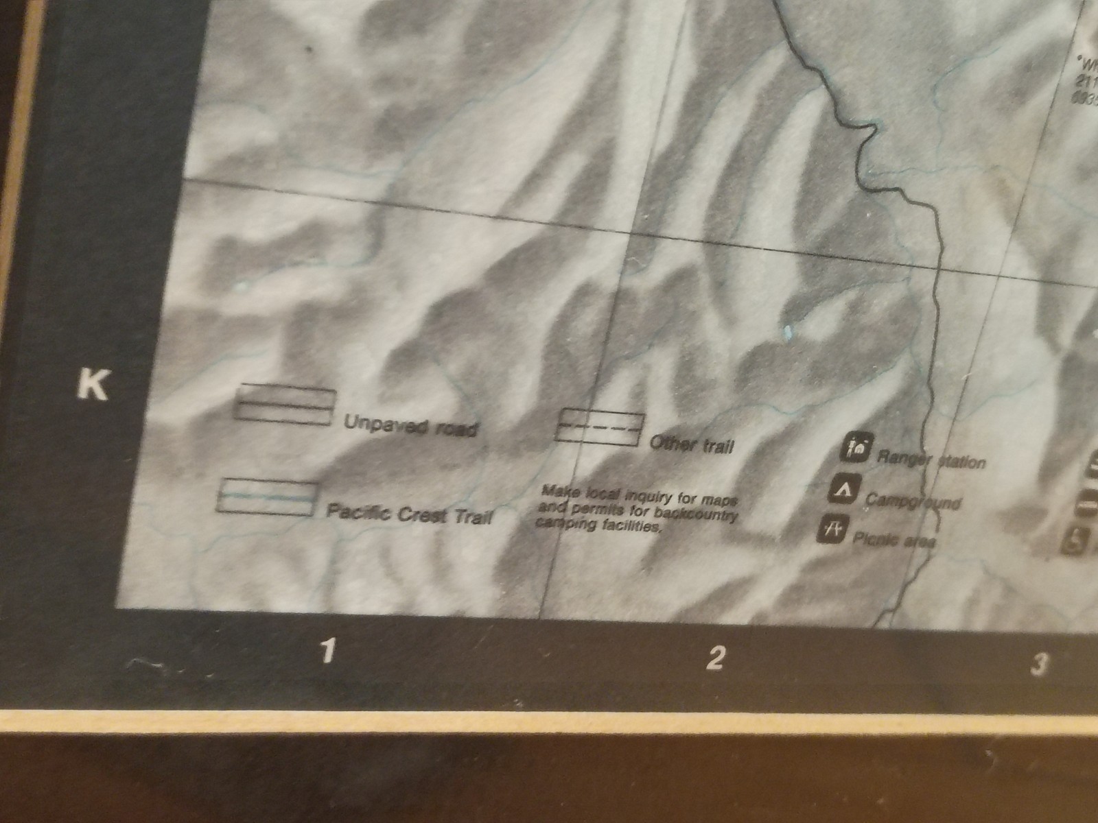 North Cascades National Park Framed Relief Map Vintage Topographic Wall Art…