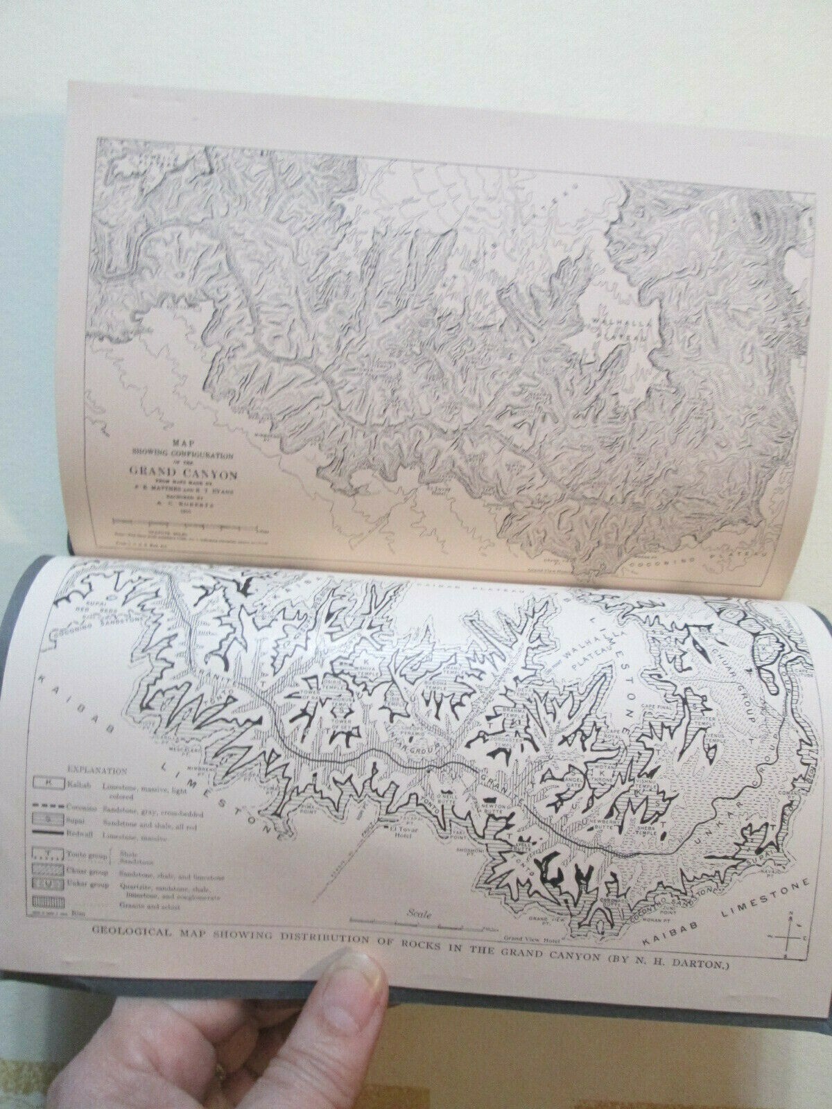 STORY OF THE GRAND CANYON OF ARIZONA Book BY FRED HARVEY 9th Ed 1926 w/ Maps