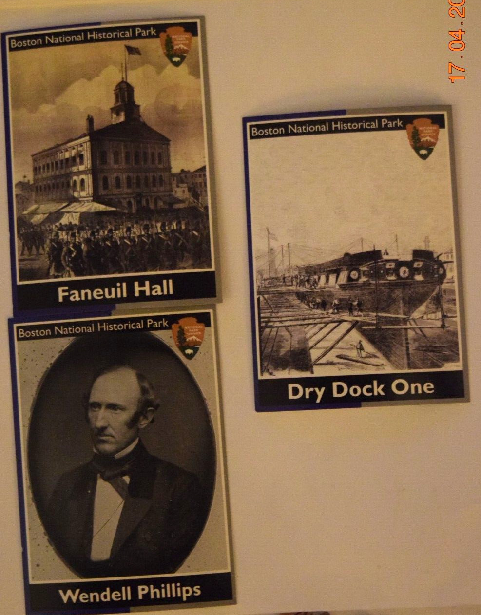 7 NPS SITE “BOSTON NTL HISTORICAL PARK – 54th Mass Unit” (2.0″ x 3.25″) Cards8