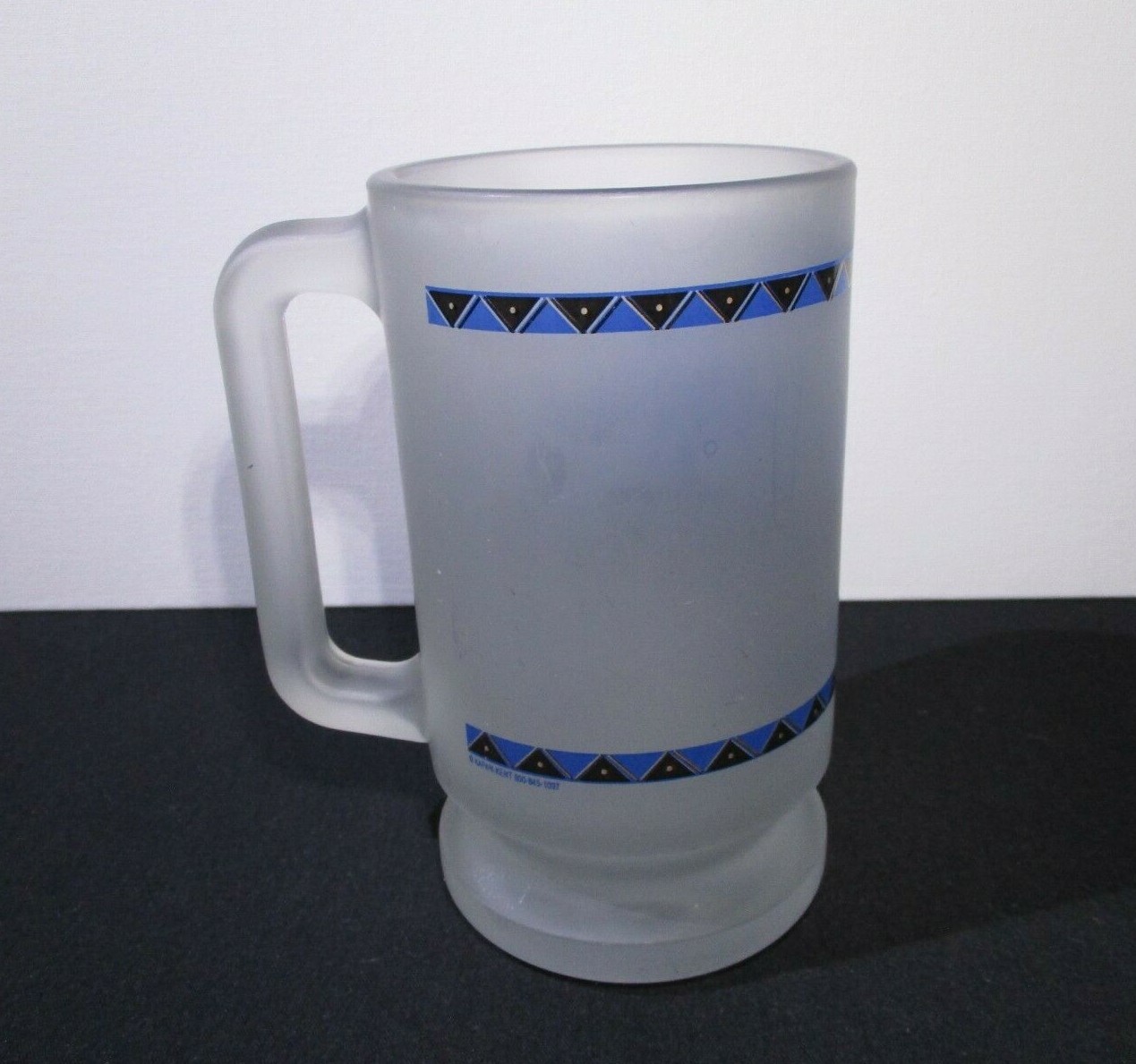 Denali National Park Alaska Heavy Beer Mug (frosted) souvenir, Glass beer stein